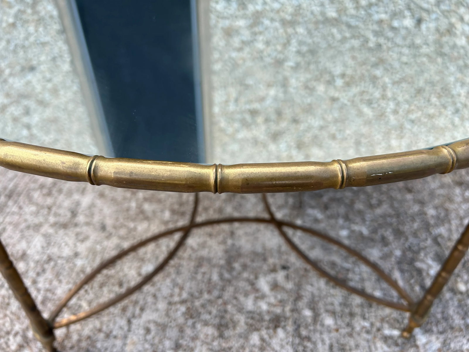 1940s French Maison Baguès Attributed Brass Coffee Table - 6