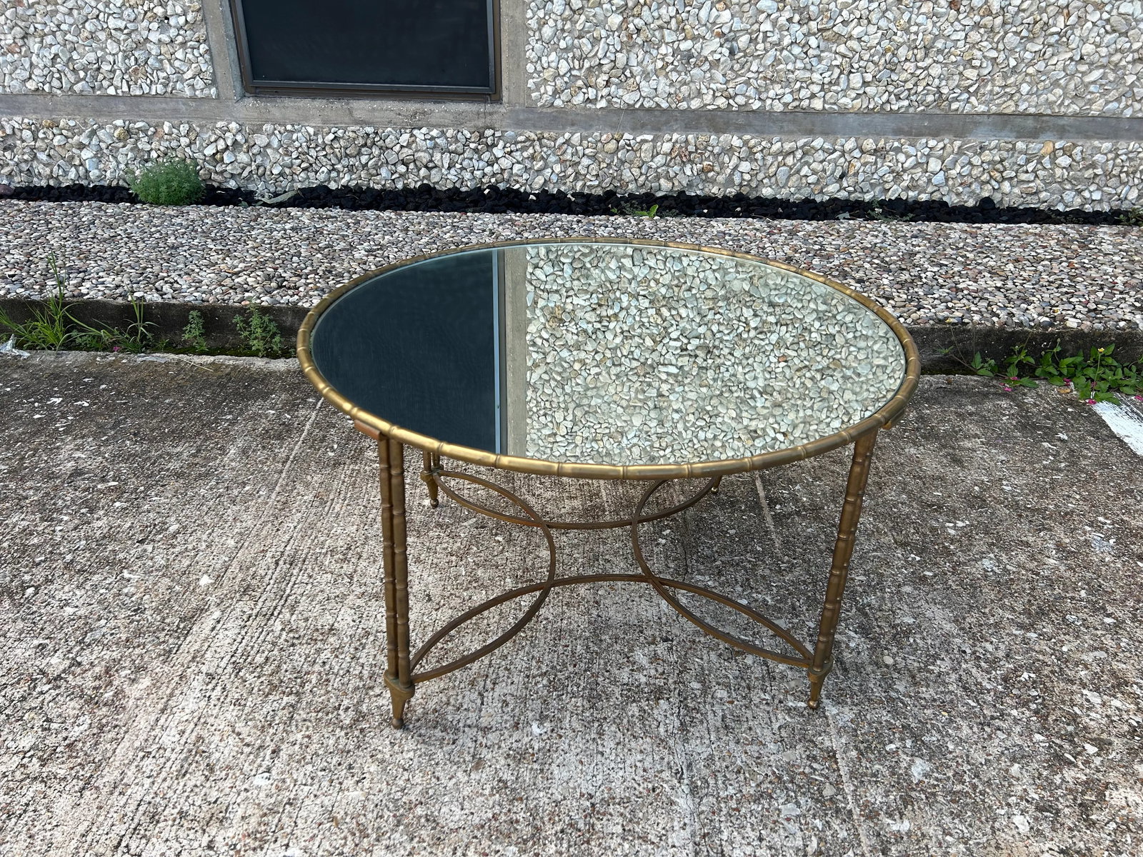 1940s French Maison Baguès Attributed Brass Coffee Table - 7