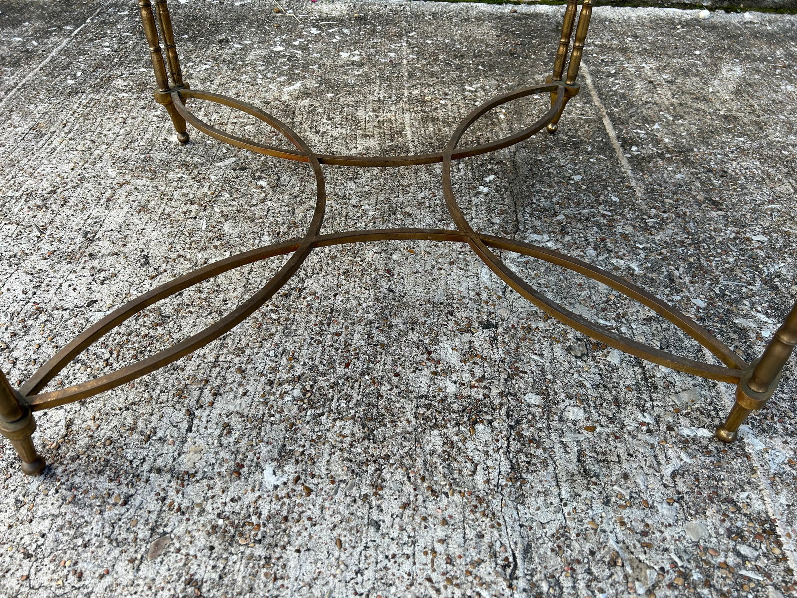 1940s French Maison Baguès Attributed Brass Coffee Table - 9