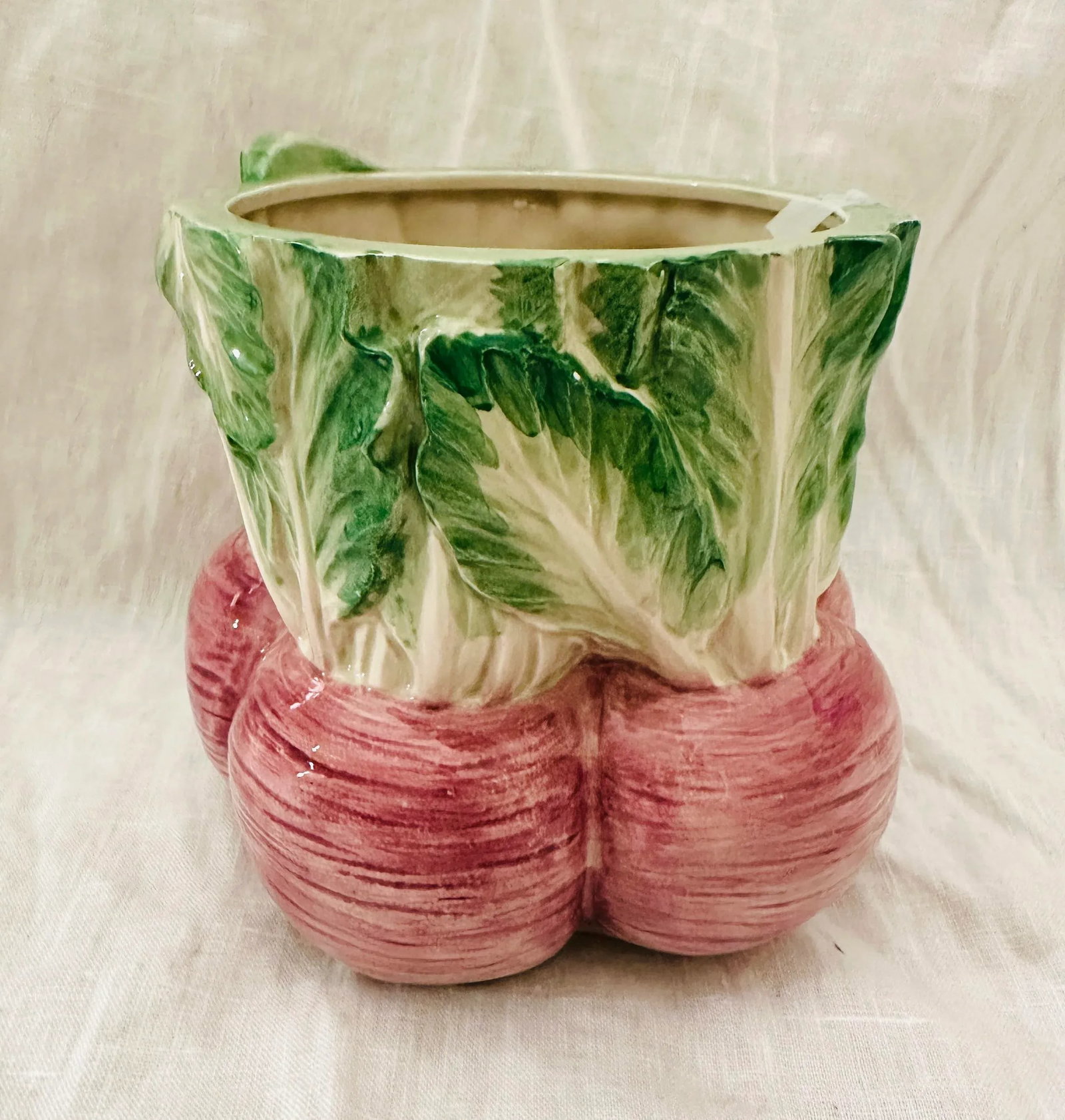 Fitz & Floyd Vegetable Garden Radish Canister - 3