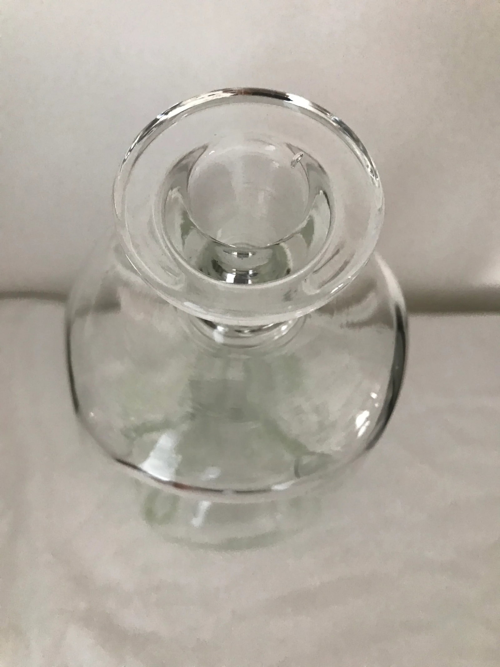 Vintage 1960s Holmegaard "Kluk Kluk" Clear Glass Decanter - 4