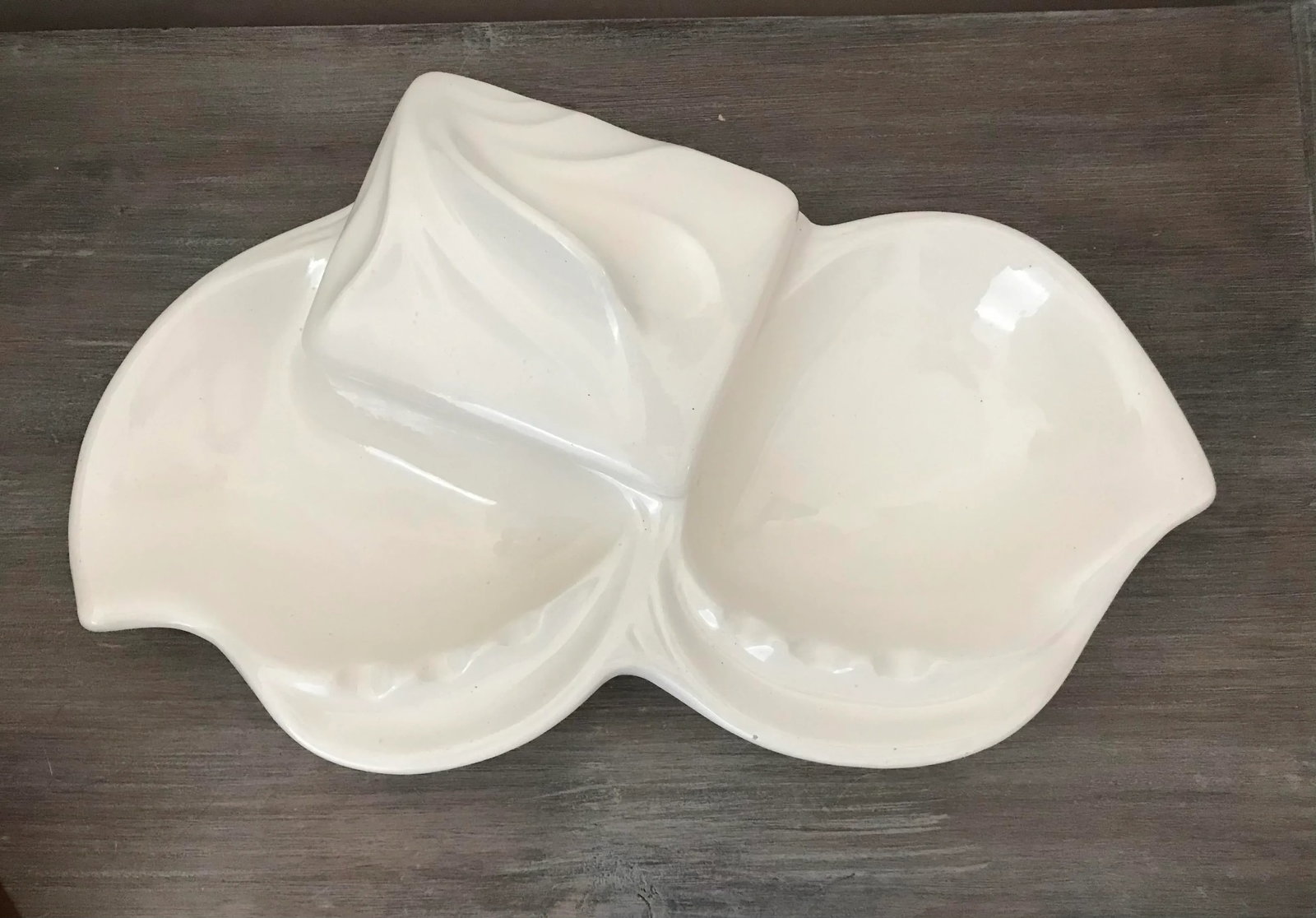 Vintage MCM Ceramic Ashtray With Cigarette Box Lid - 8