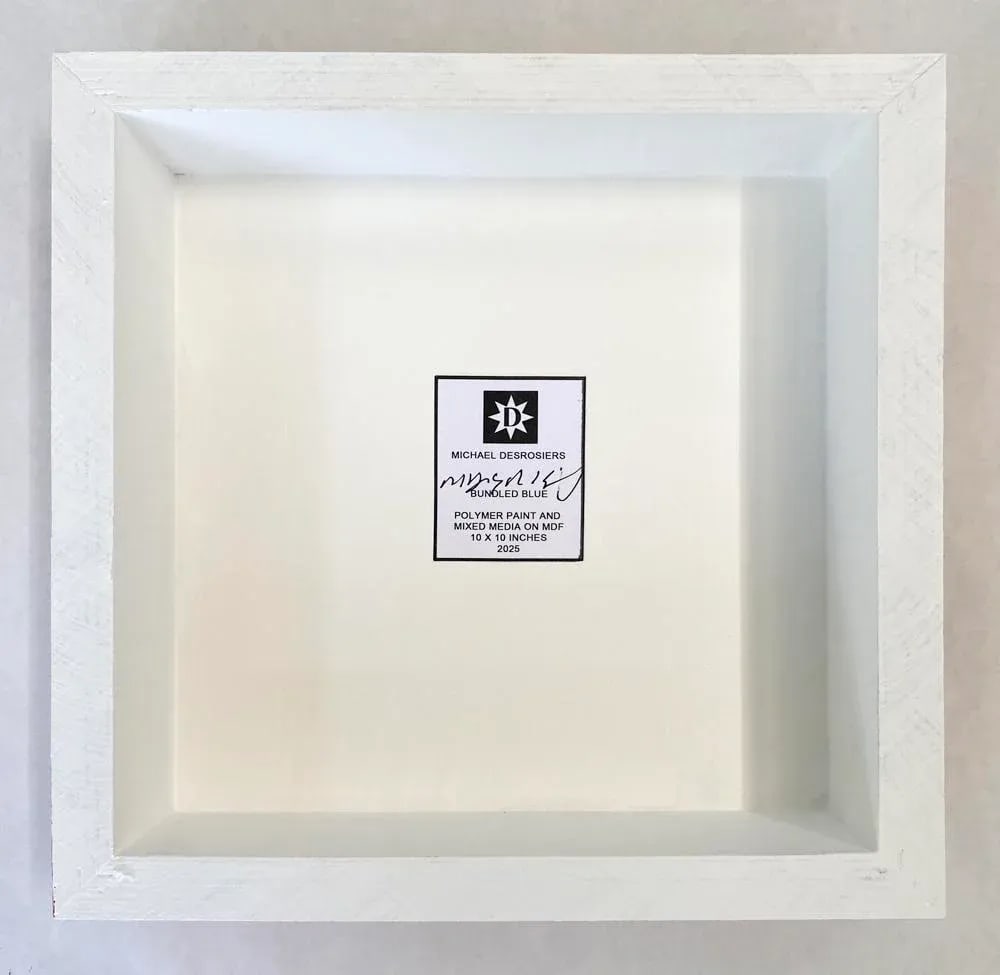 Amethyst Waves by Michael DesRosiers Abstract Mixed Media on a MDF Panel (2025) - 3