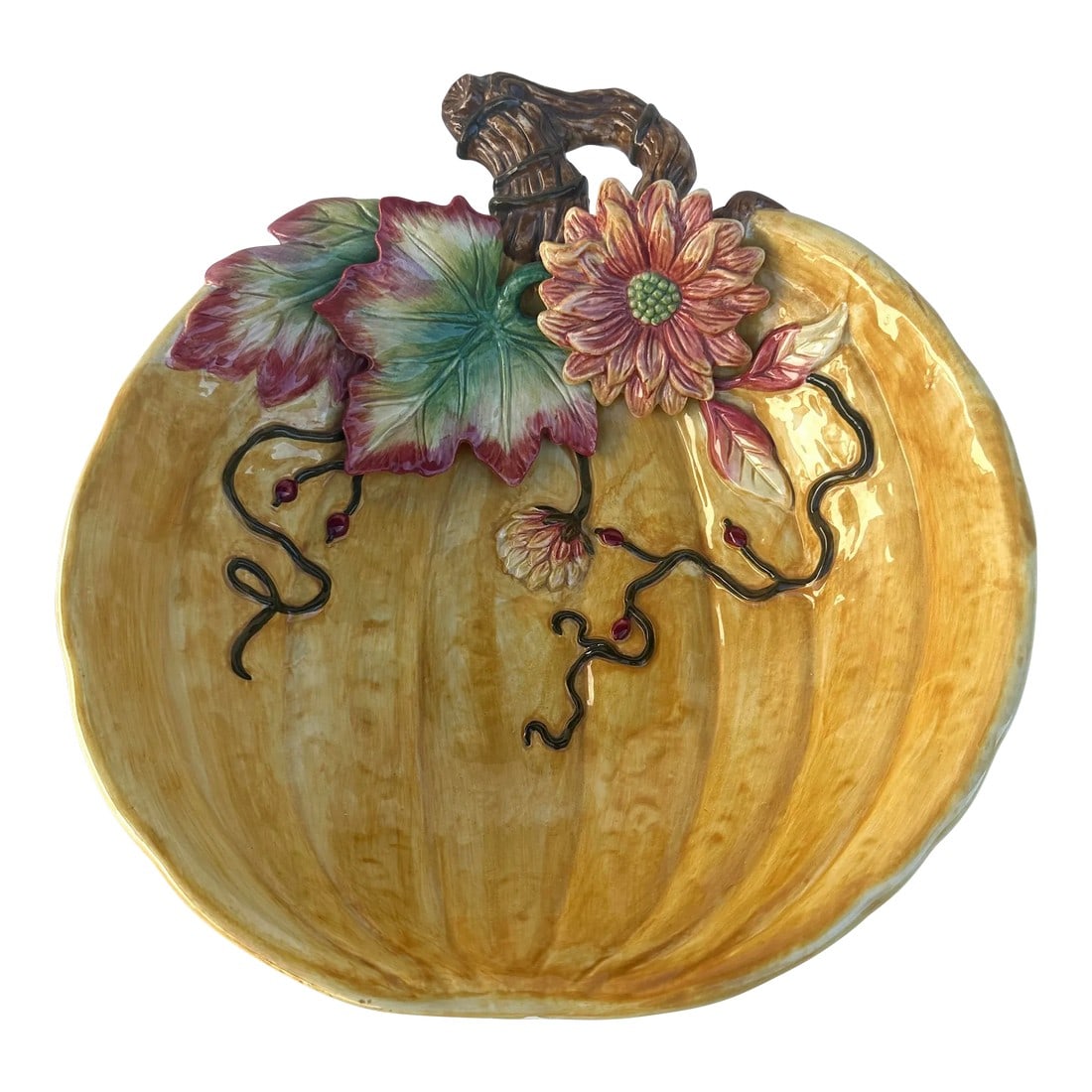 Fitz & Floyd "Harvest Heritage" Pumpkin Bowl (1 of 7)