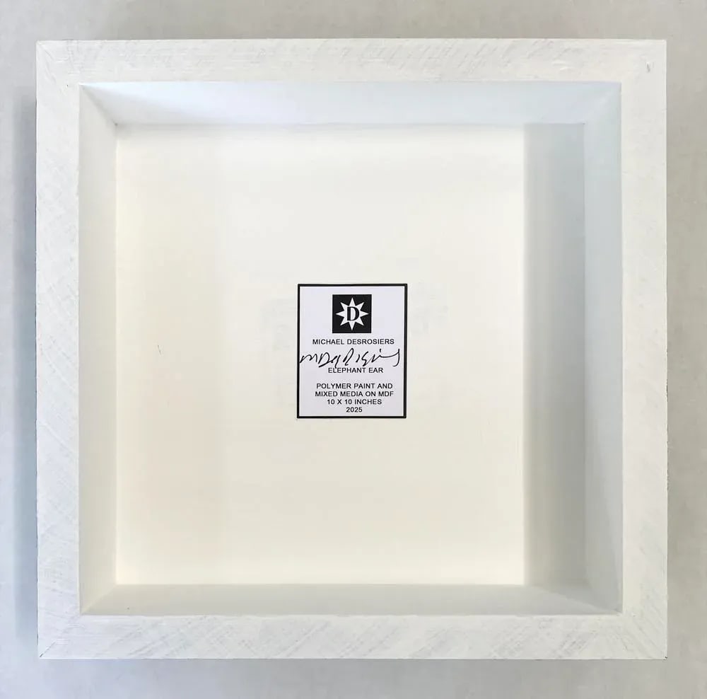 Elephant Ear by Michael DesRosiers Abstract Mixed Media on a MDF Panel (2025) - 3