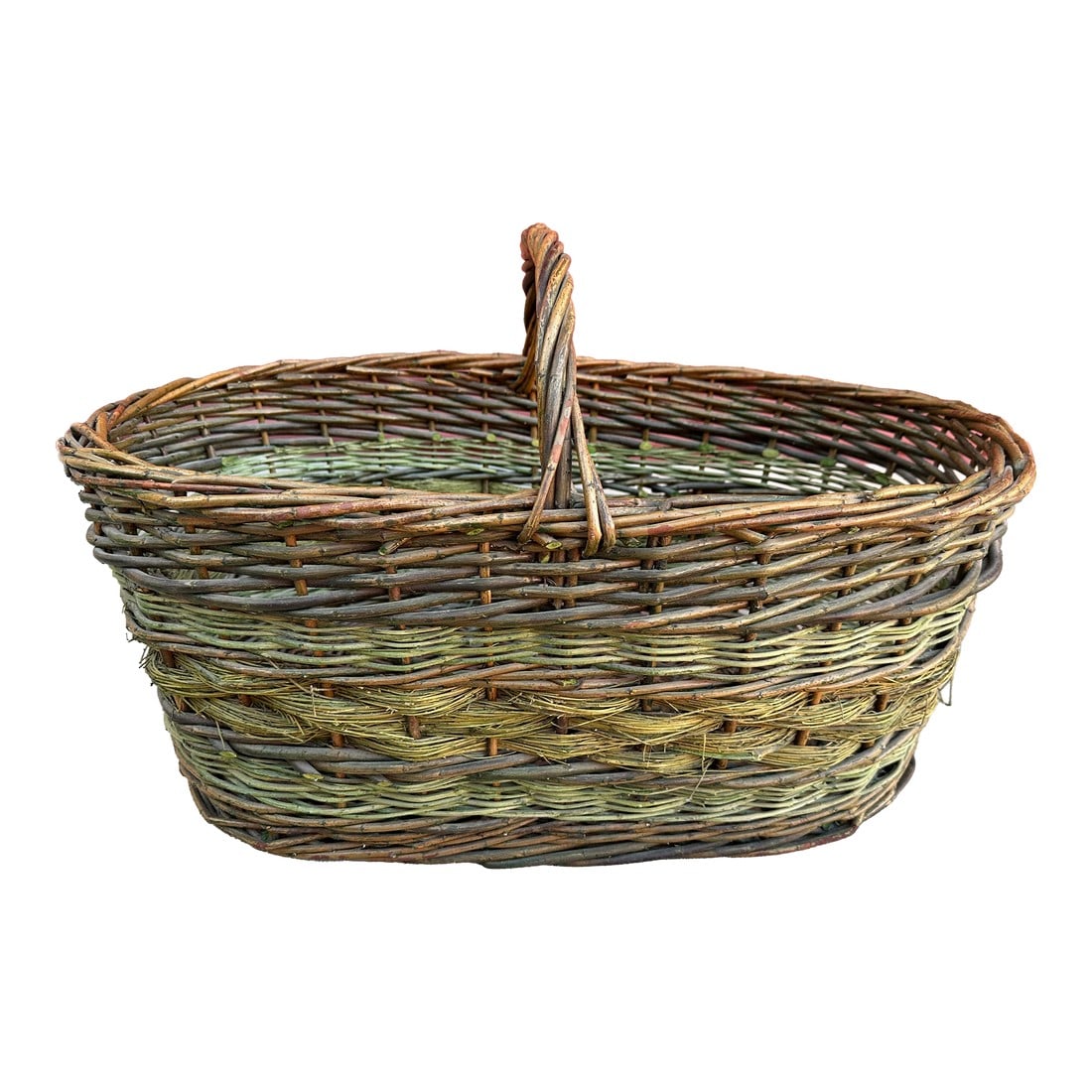 Rustic European Rattan/Grapevine Gathering Basket (1 of 8)