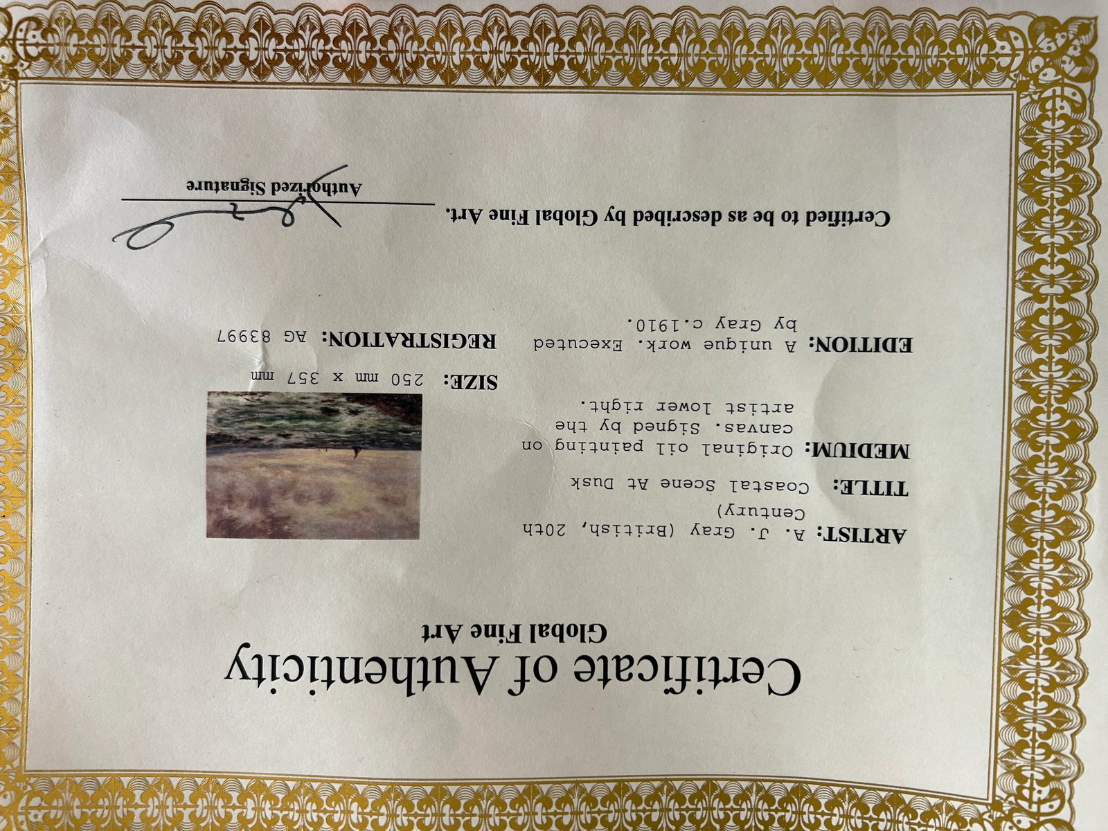 Early 20th Century British Maritime Artwork by a.j. Gray, Signed O, Seascape Oil Painting - 11