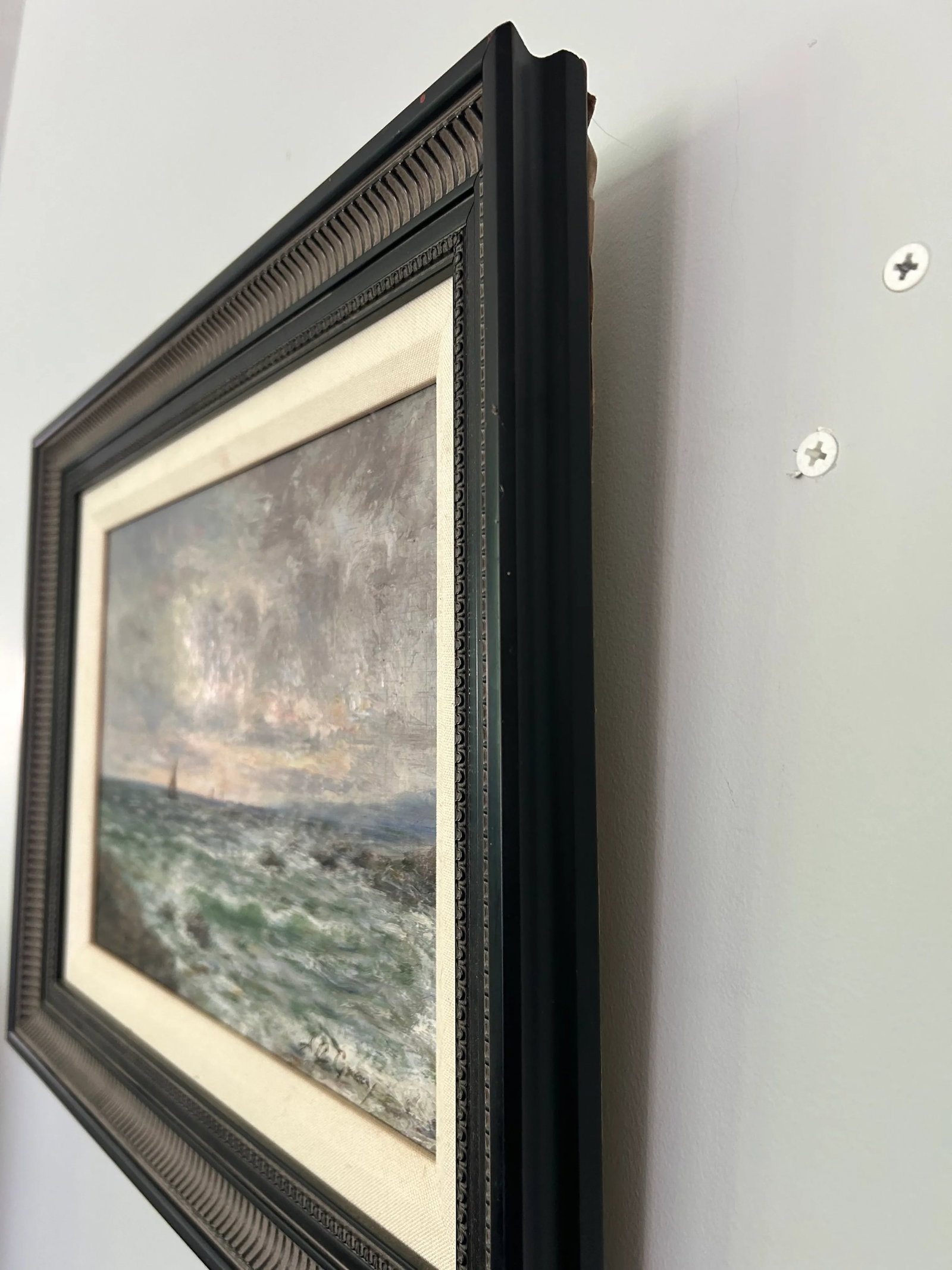 Early 20th Century British Maritime Artwork by a.j. Gray, Signed O, Seascape Oil Painting - 8