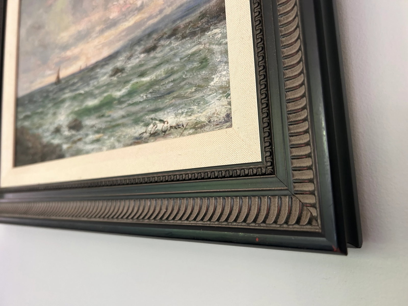 Early 20th Century British Maritime Artwork by a.j. Gray, Signed O, Seascape Oil Painting - 9