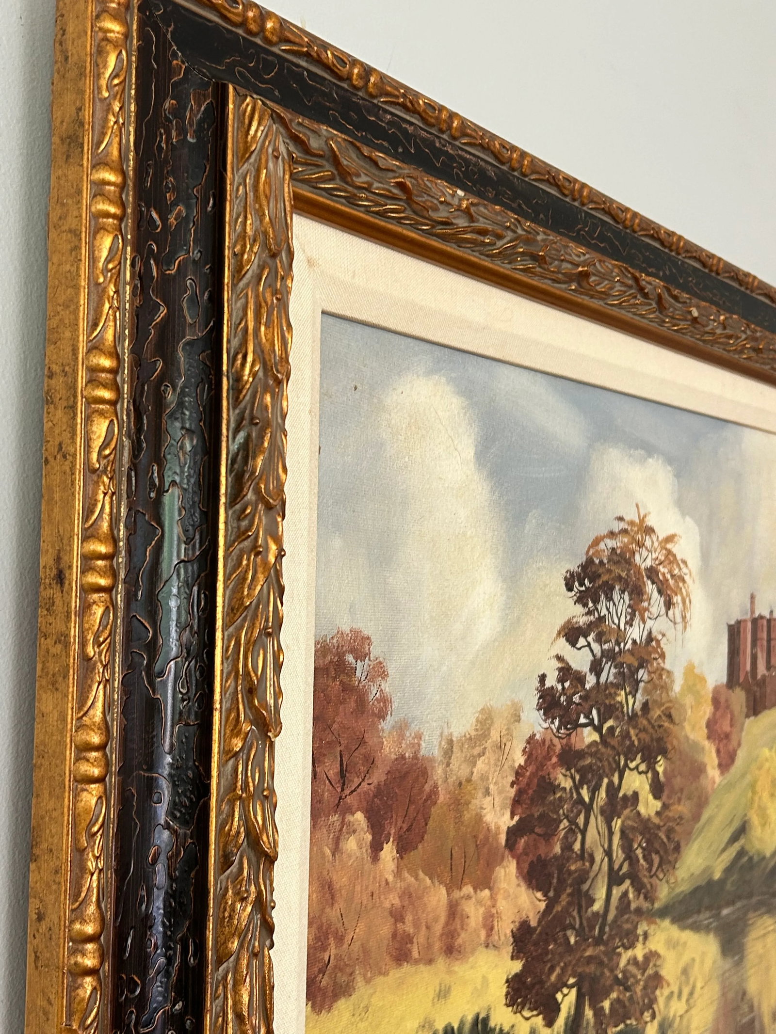 Autumn at Warkworth Original Oil Painting by British Artist John J. Kerr (B. 1933) - 7