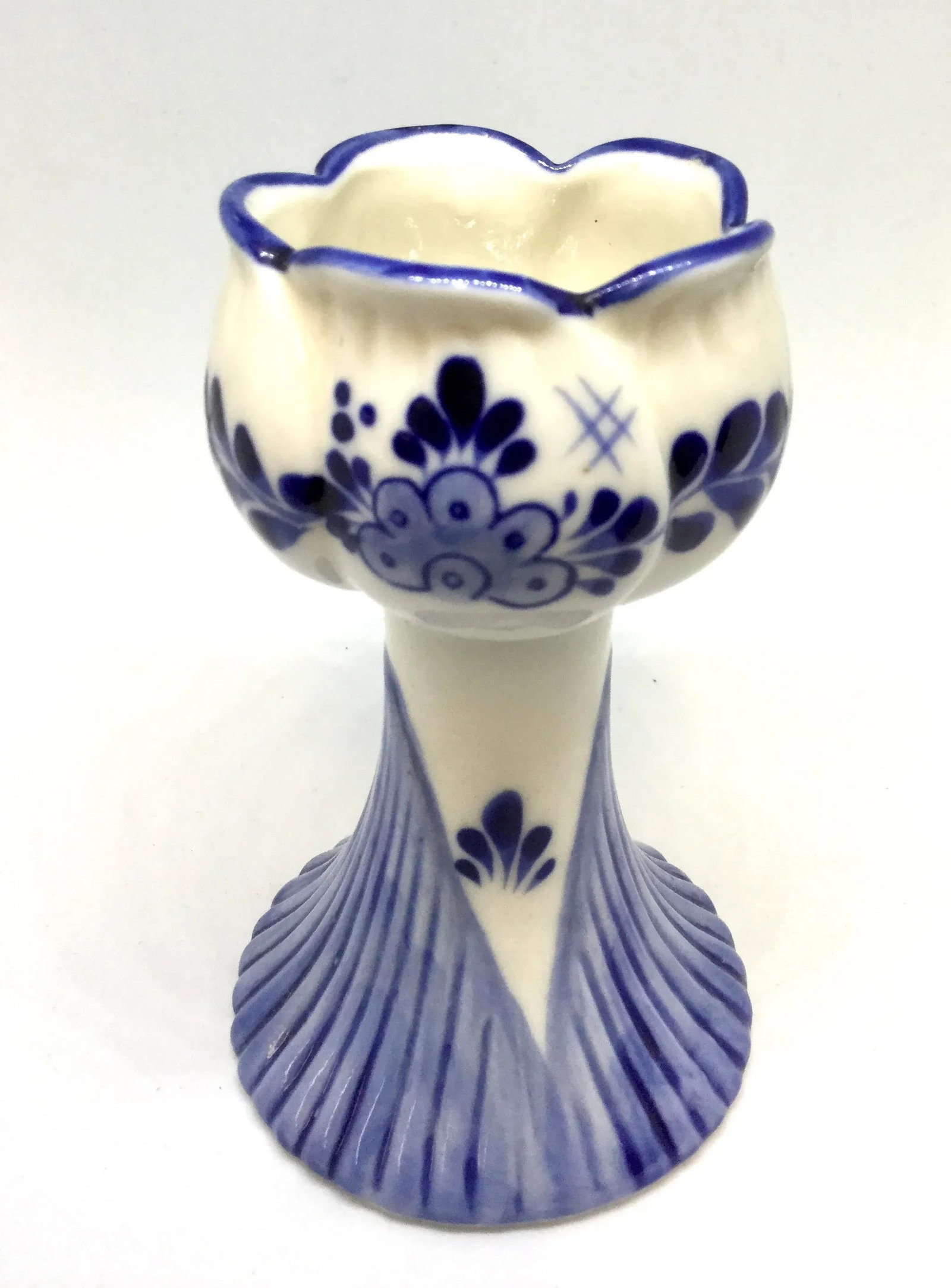 Vintage Delftware Candle Holder or Salt Cellar - 8