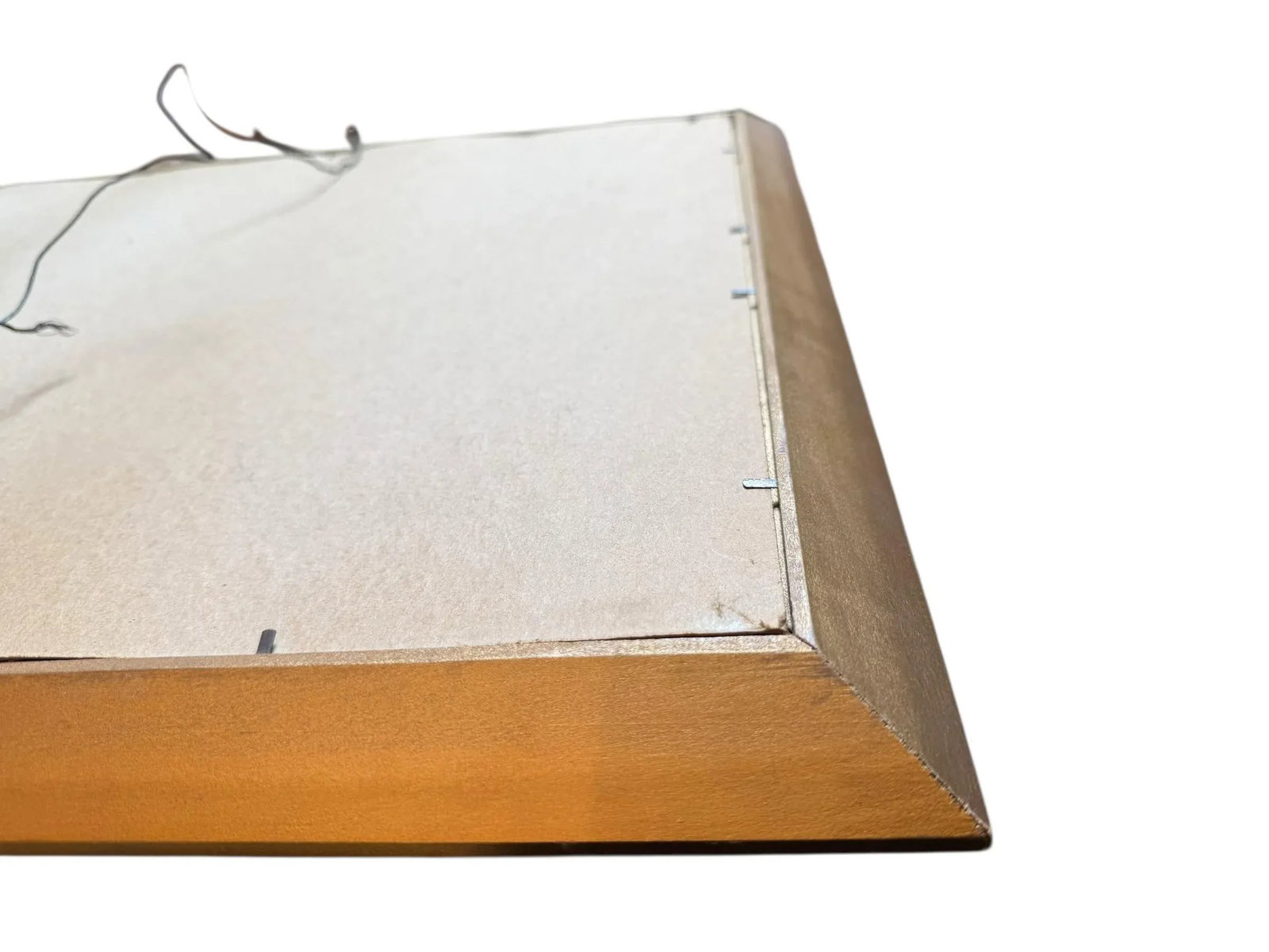 Vintage Textured Gold White Wood Picture Frame - 4