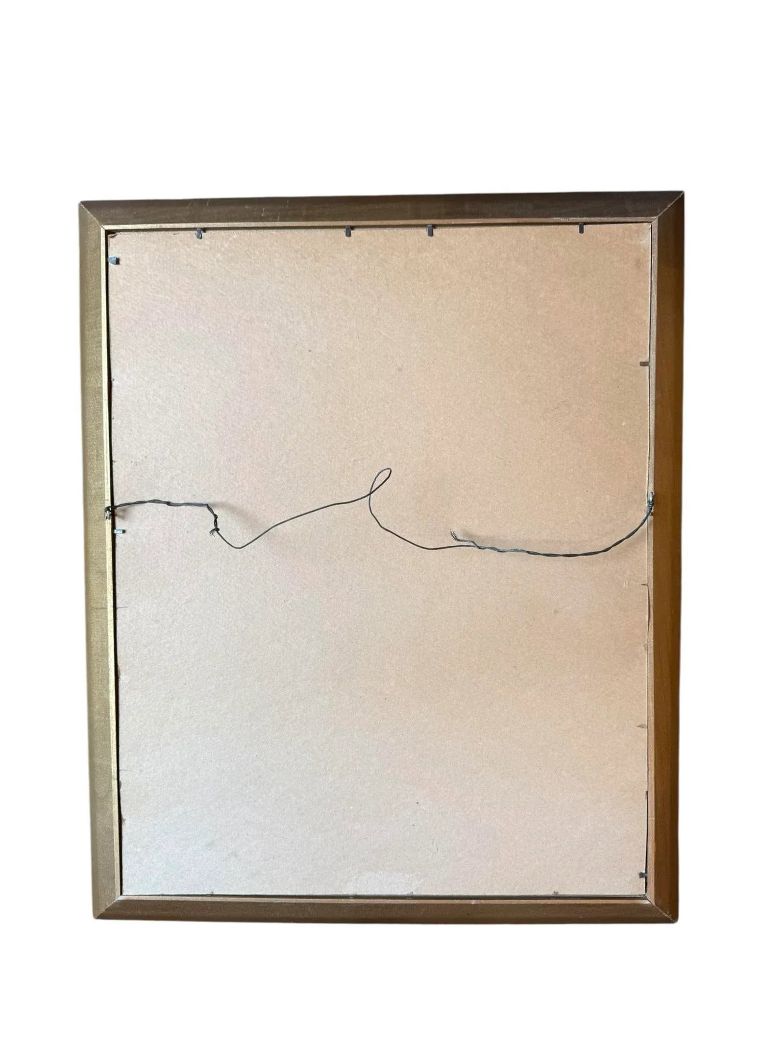 Vintage Textured Gold White Wood Picture Frame - 6