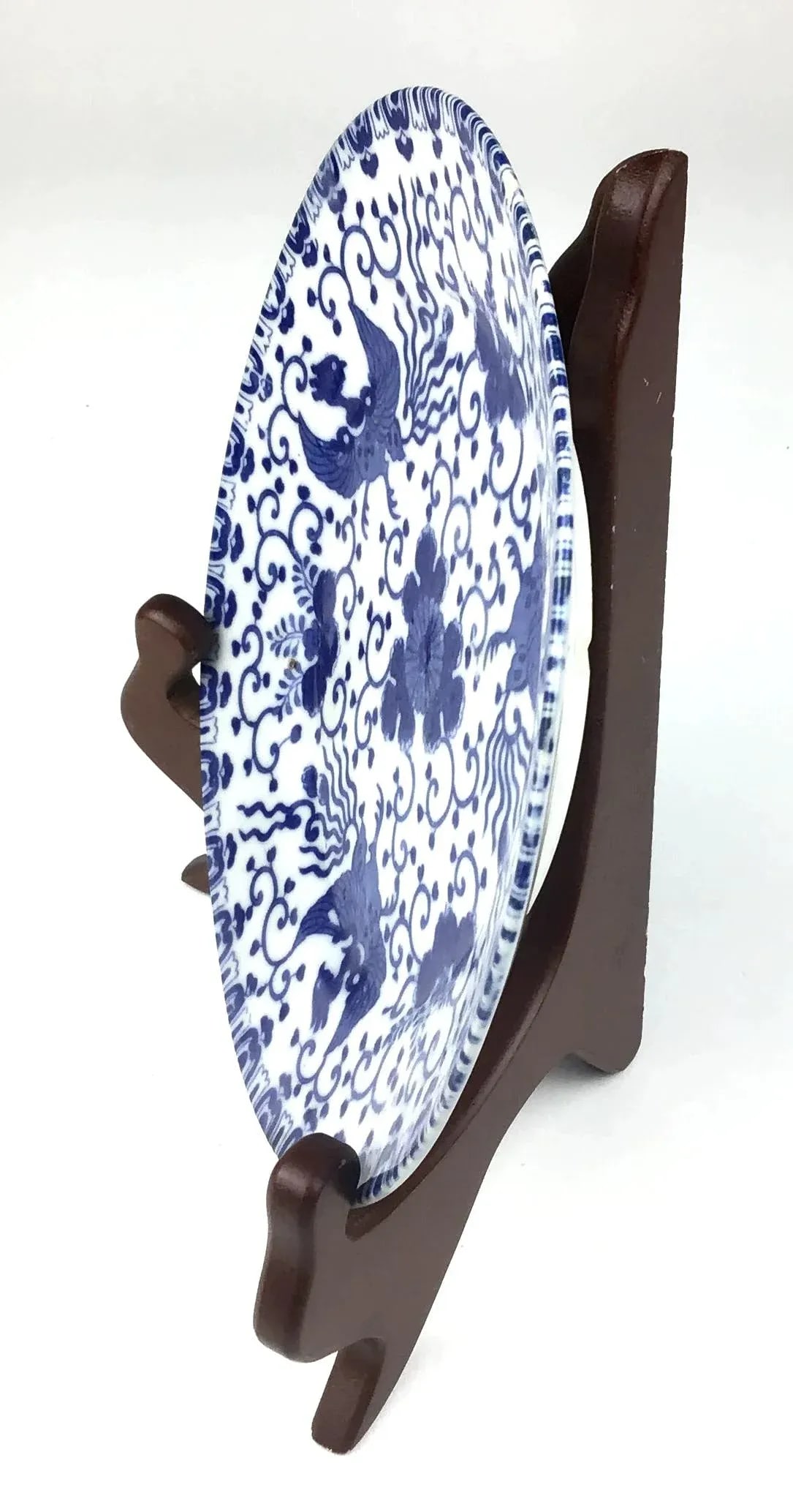 Vintage Japanese Phoenix Floral Design Plate - 3