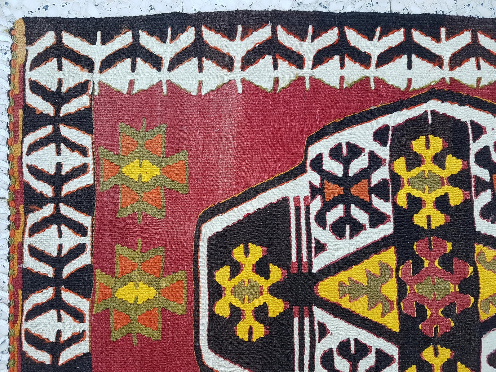 Masterwork Hand-Woven Rug Braided Small Kilim 2'7" X 4'2" - 6