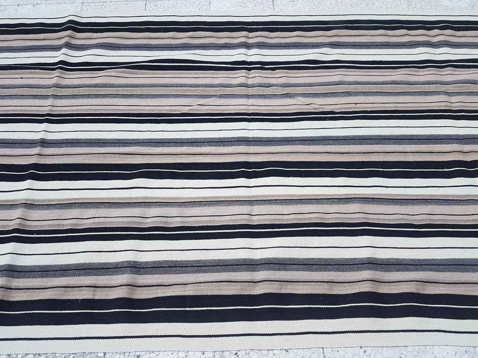 Turkish Organic Hemp Sisal Kilim Rug 4'9" X 9'3" - 4