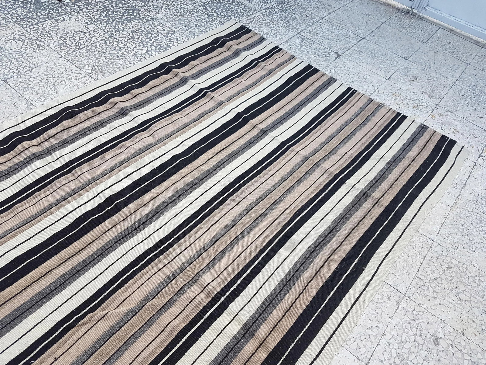 Turkish Organic Hemp Sisal Kilim Rug 4'9" X 9'3" - 9