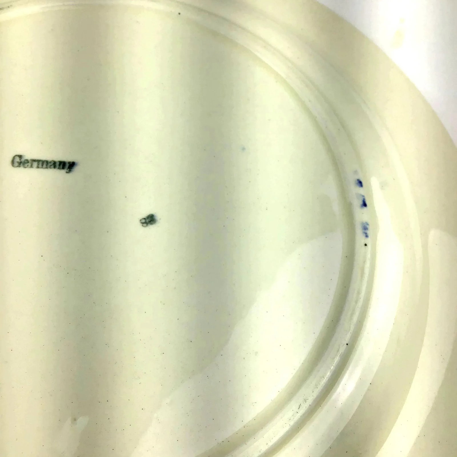 1930s German Delftware Divided Blue & White Plate - 10