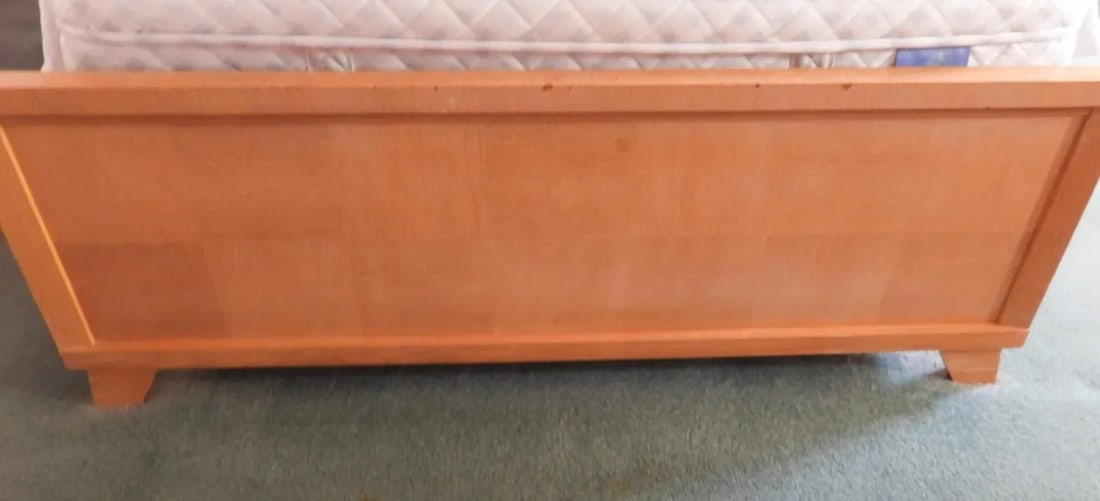 Vintage 1950s Starline Hollywood La Blond Birch Full Size Bed - 11