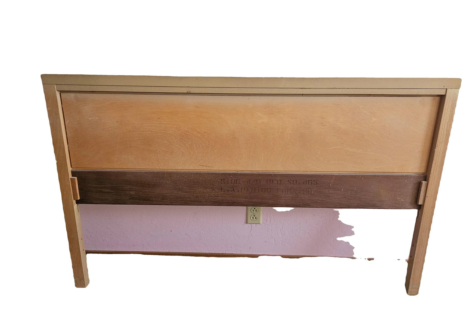 Vintage 1950s Starline Hollywood La Blond Birch Full Size Bed - 5