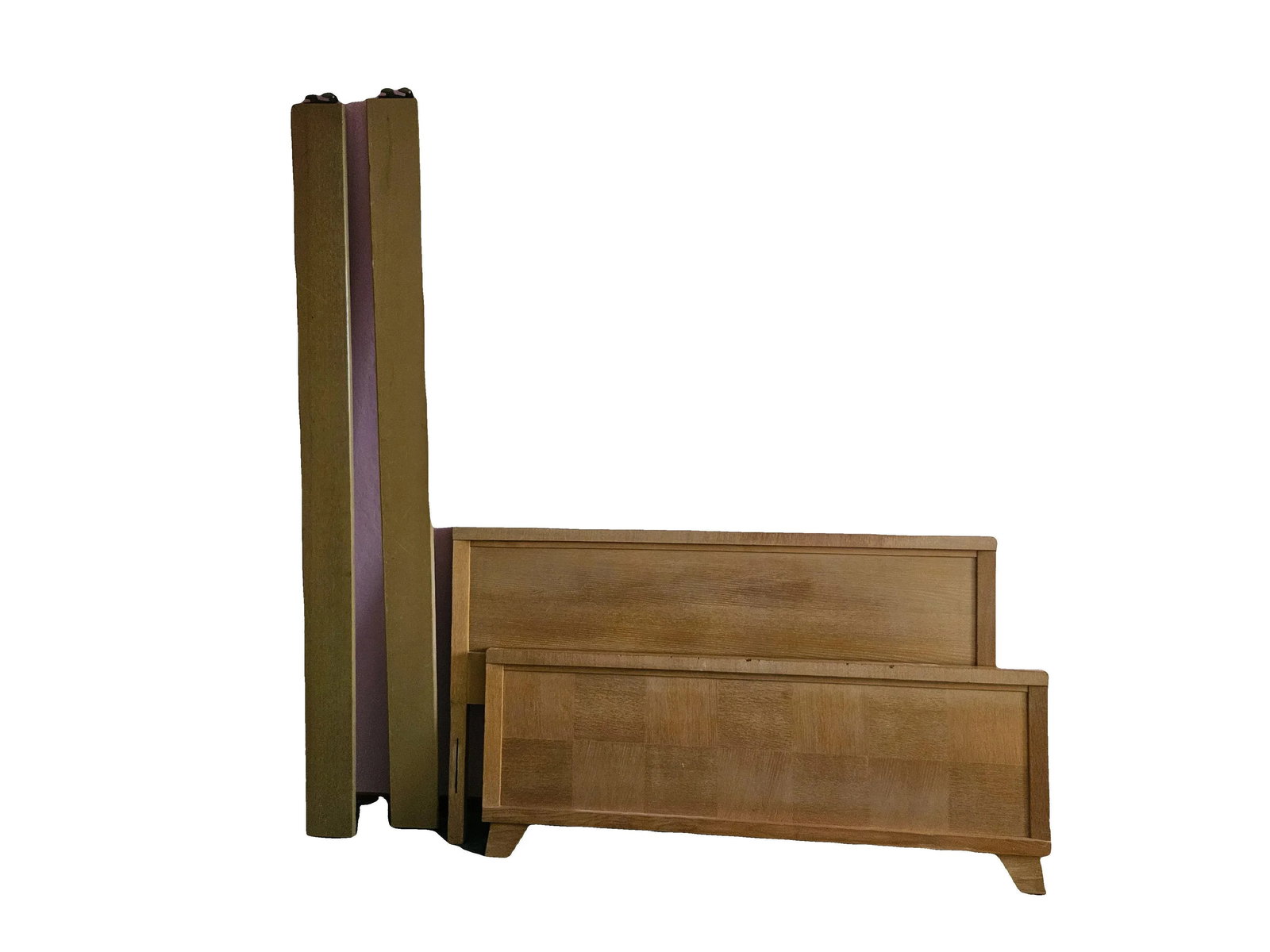 Vintage 1950s Starline Hollywood La Blond Birch Full Size Bed - 7