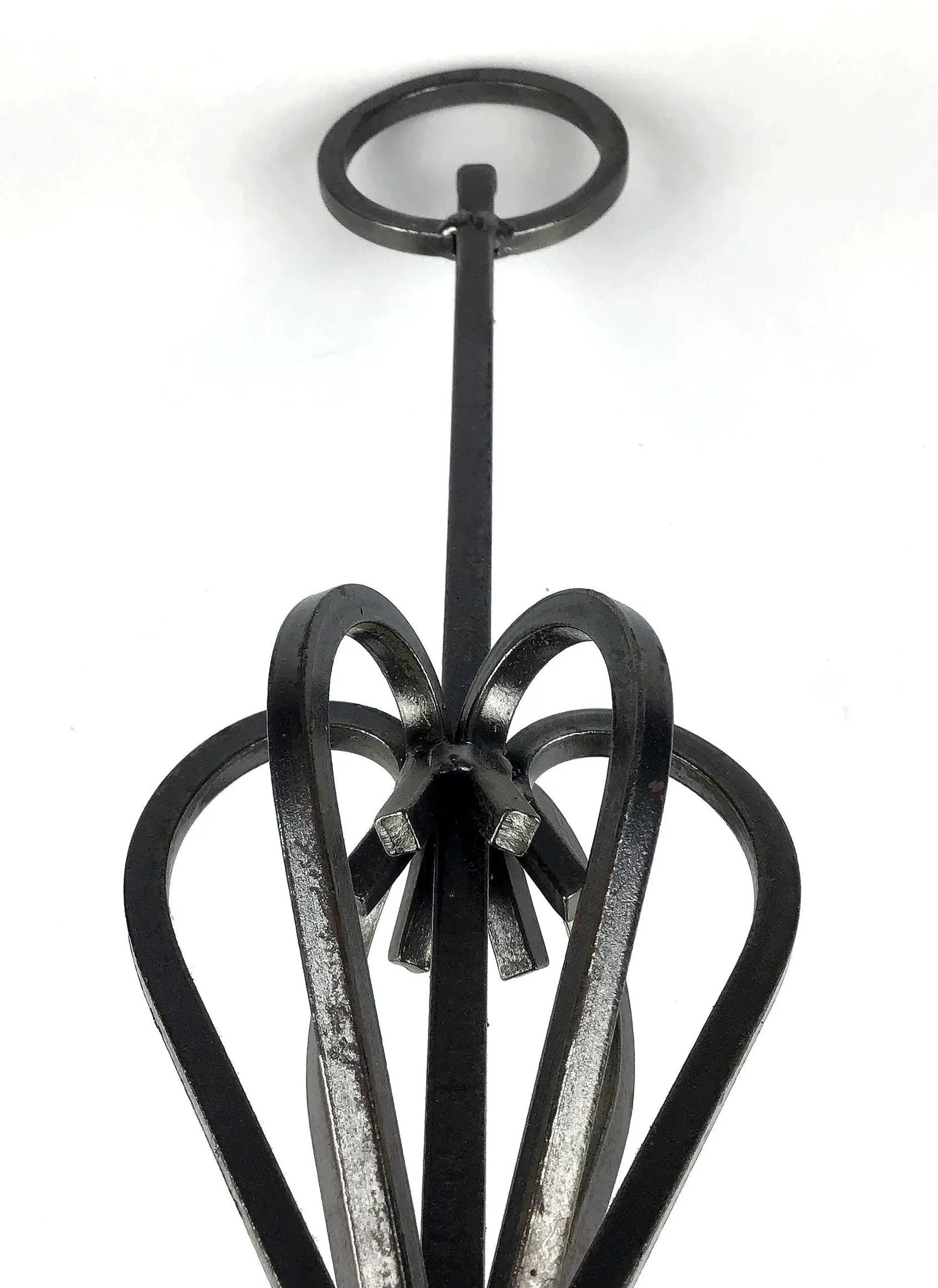 Artisan Vintage Wrought Iron Table Chandelier - 10