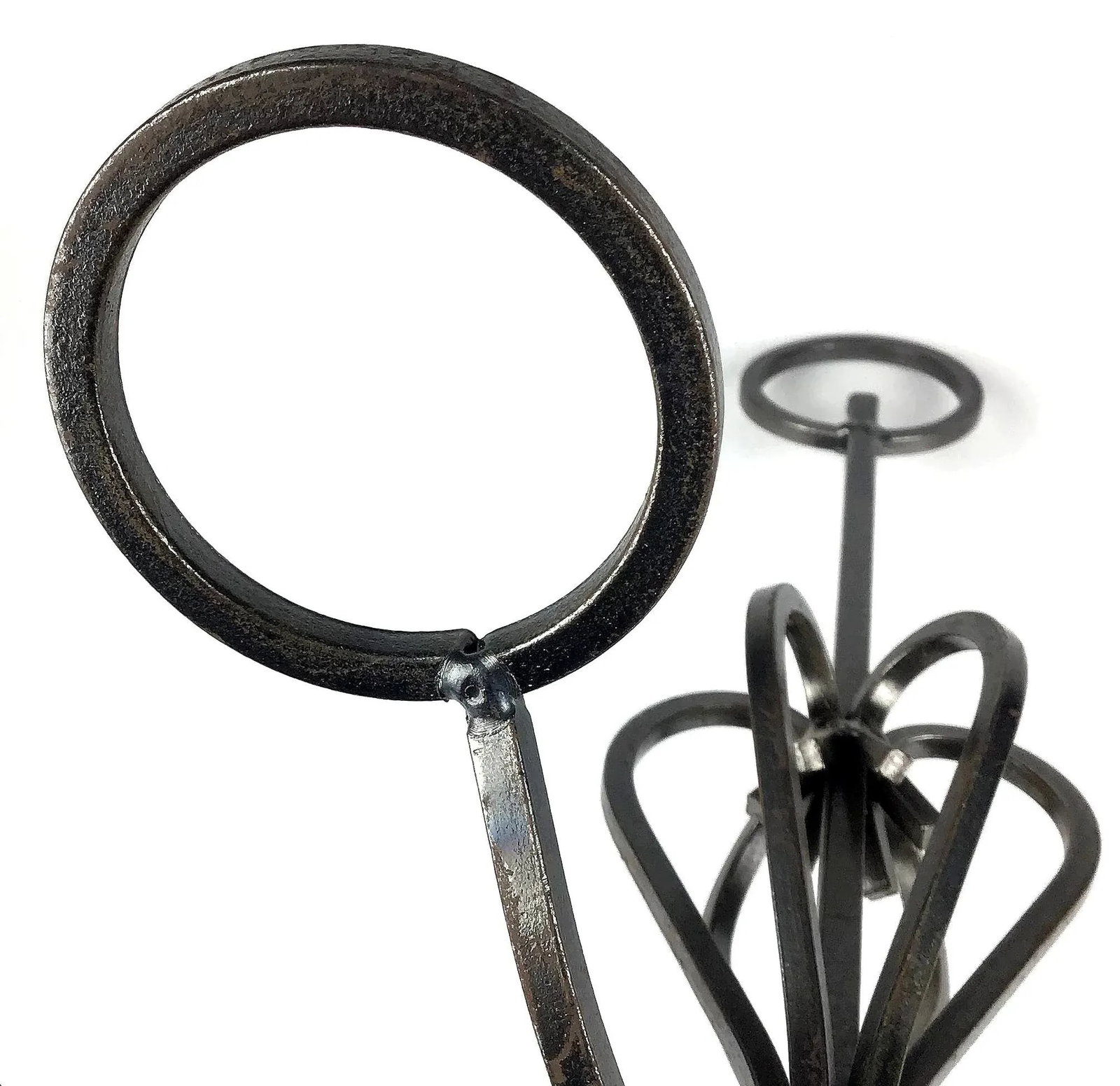 Artisan Vintage Wrought Iron Table Chandelier - 11