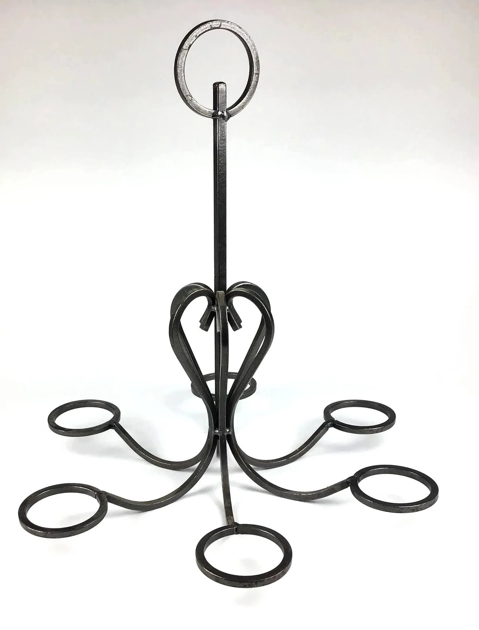 Artisan Vintage Wrought Iron Table Chandelier - 13