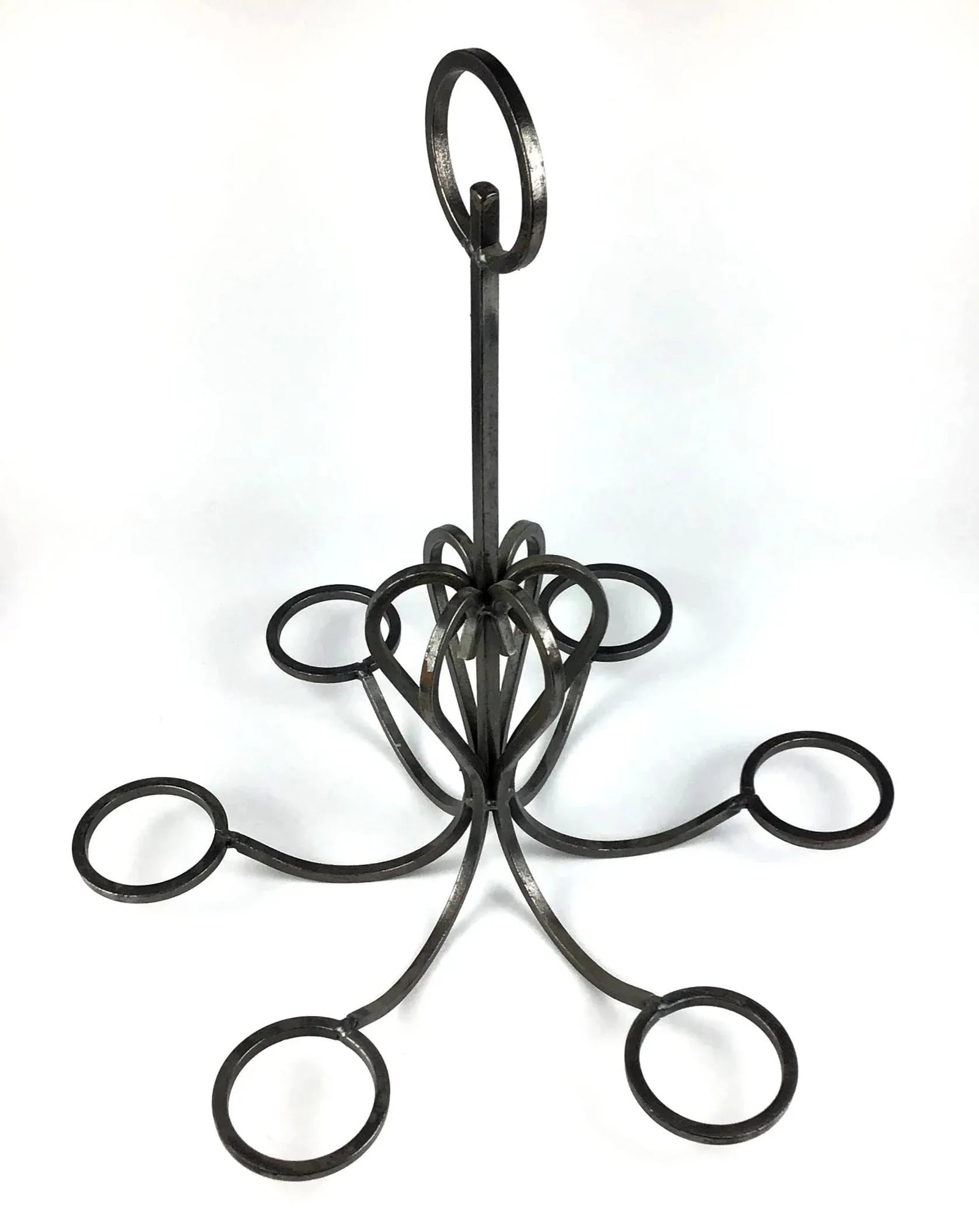 Artisan Vintage Wrought Iron Table Chandelier - 2