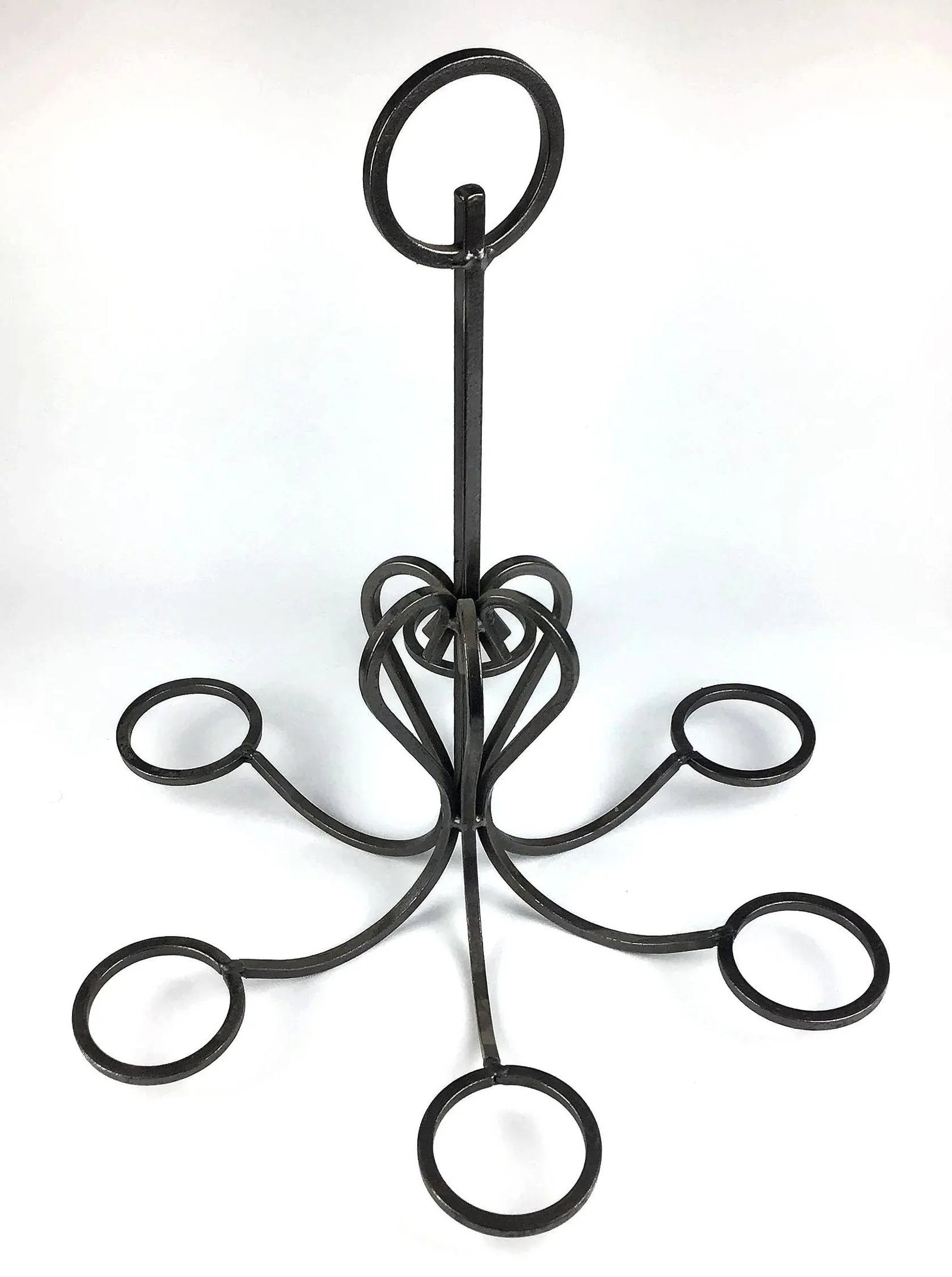Artisan Vintage Wrought Iron Table Chandelier - 3