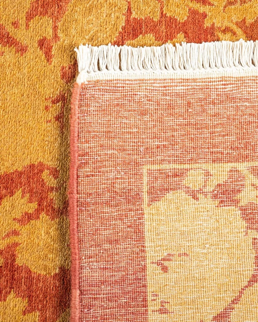 Mogul Hand-Knotted Area Rug - Pink, 4' 1" x 6' 1" - 5