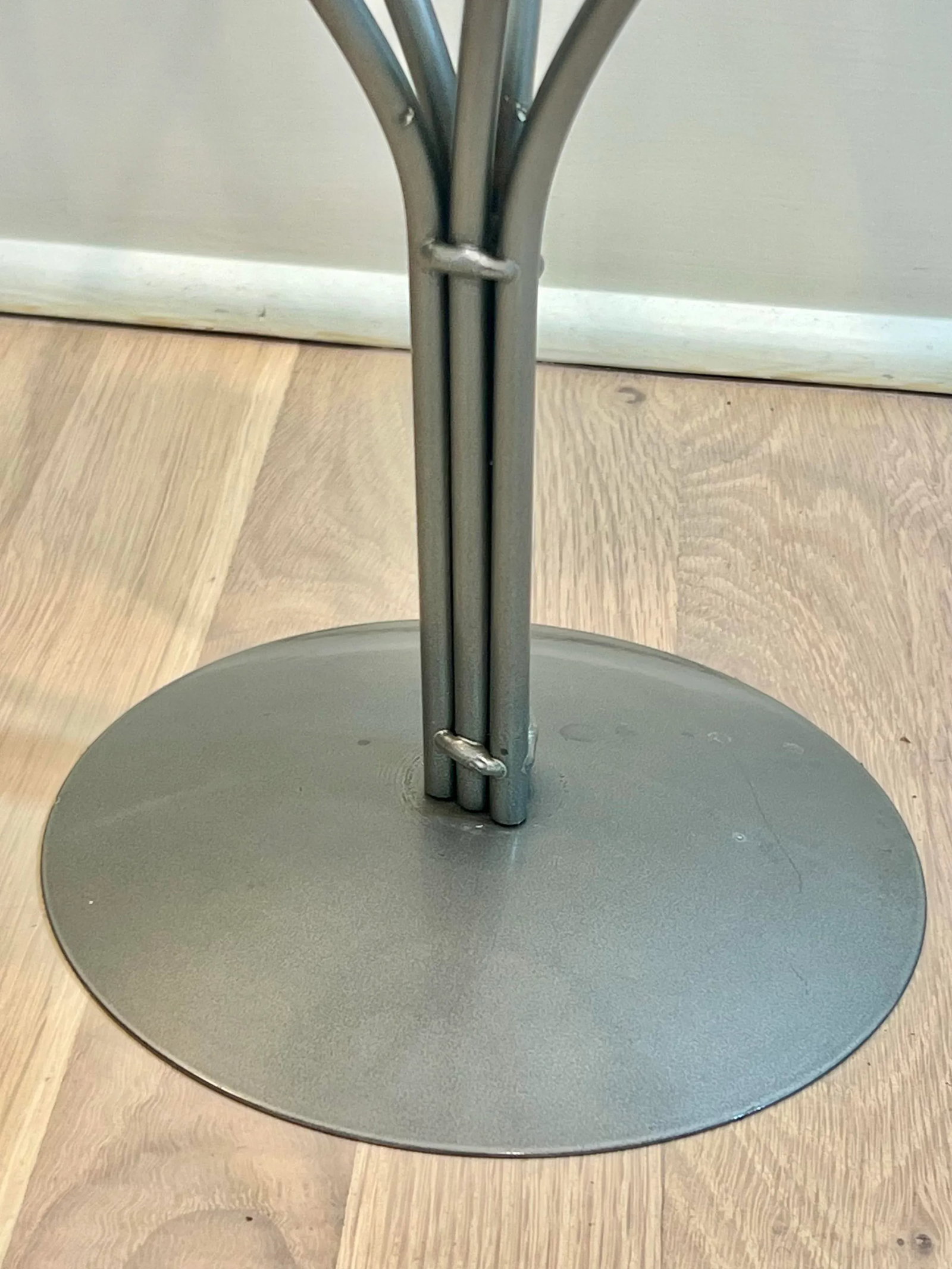 1980's Vintage Scandinavian Spiral Metal Candelabra - 6