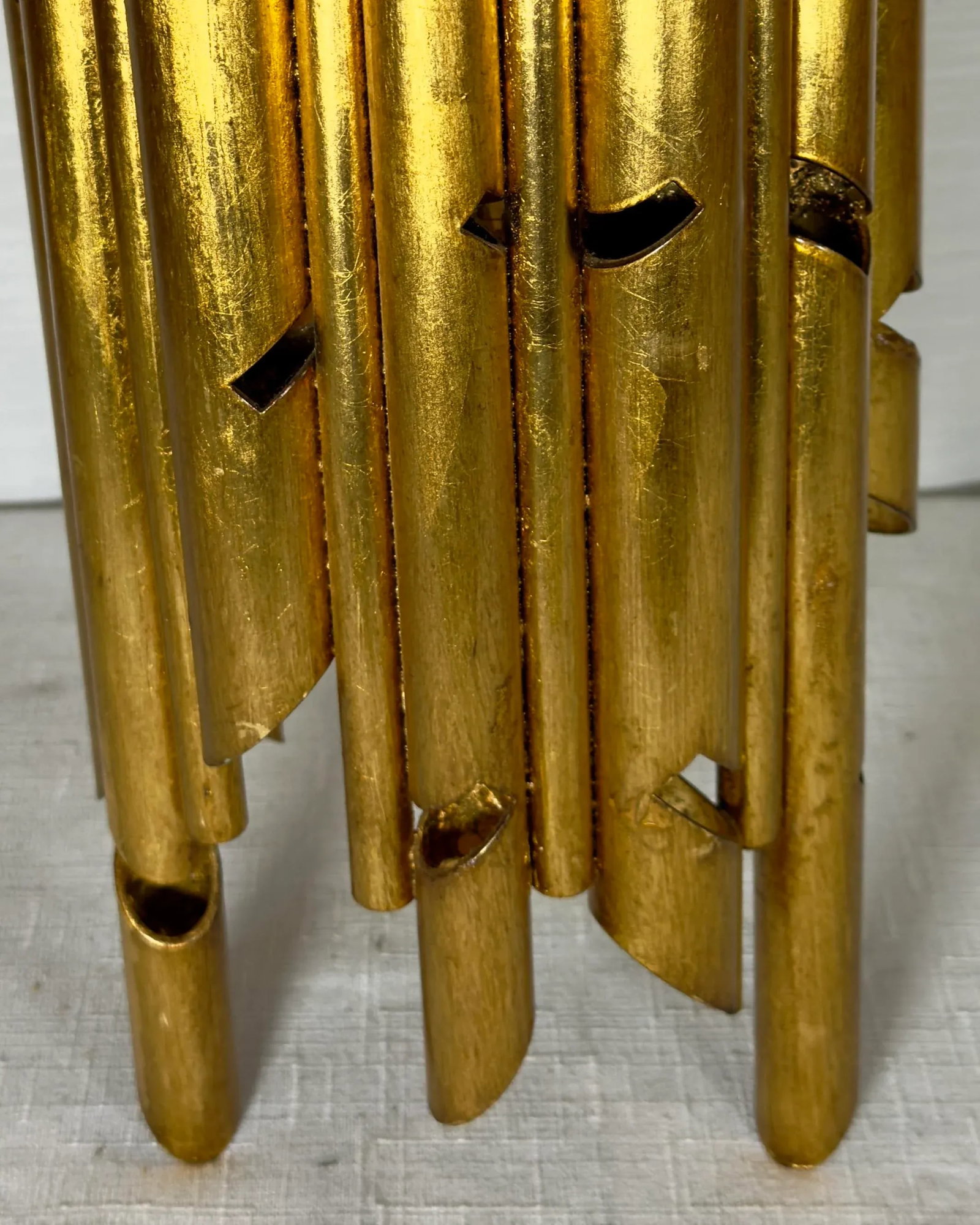 Stunning Vintage Gaetano Sciolari Style Mid-Century Modern Gilt Tole Chandelier - 10