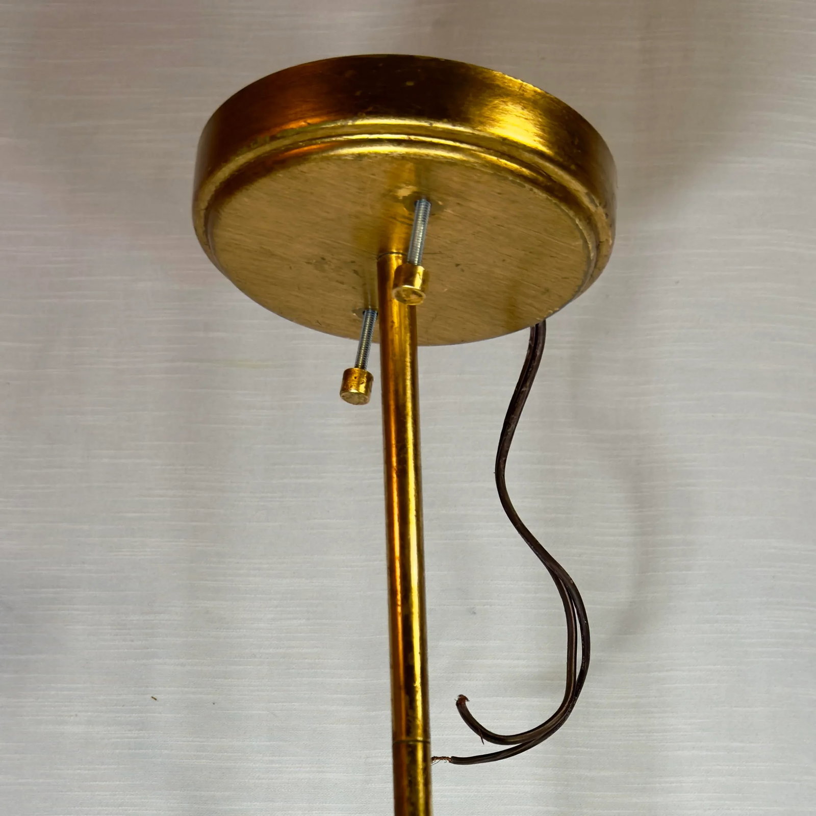 Stunning Vintage Gaetano Sciolari Style Mid-Century Modern Gilt Tole Chandelier - 4