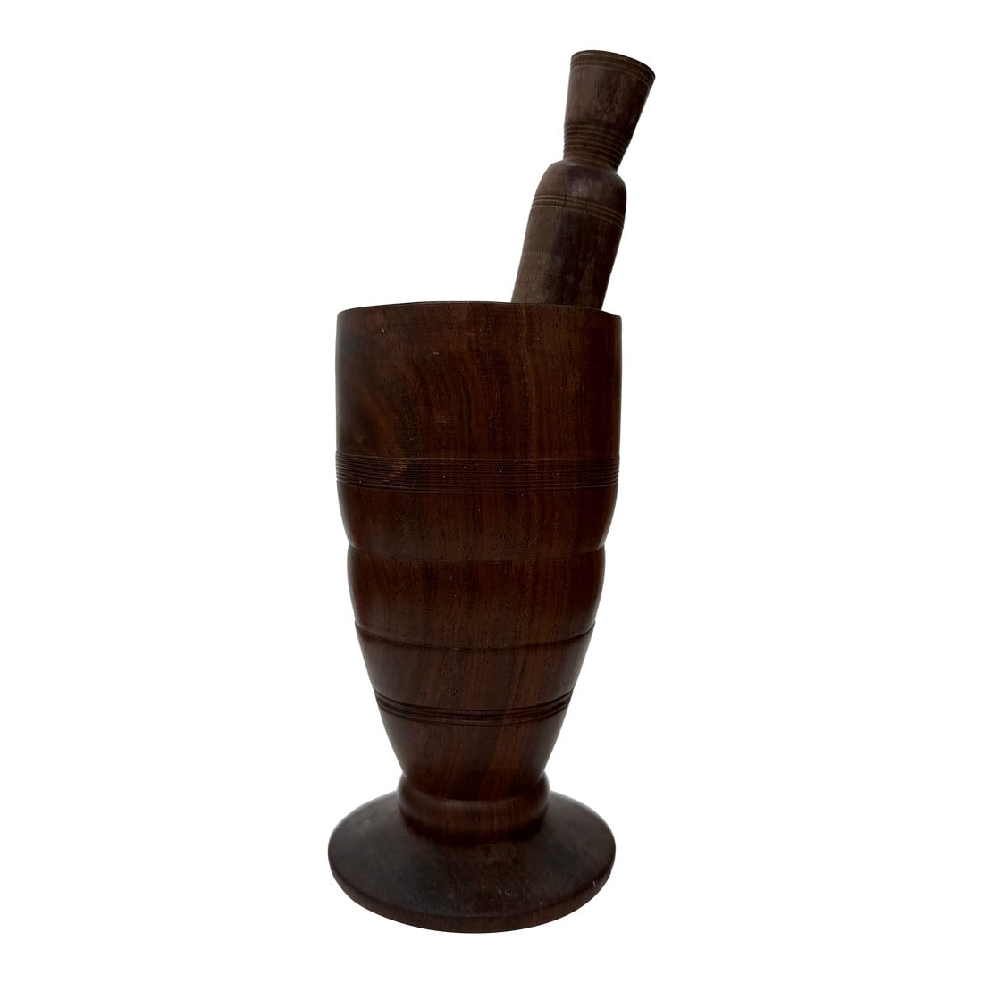 Beautiful Antique Wooden Mortar and Pestle (1 of 12)