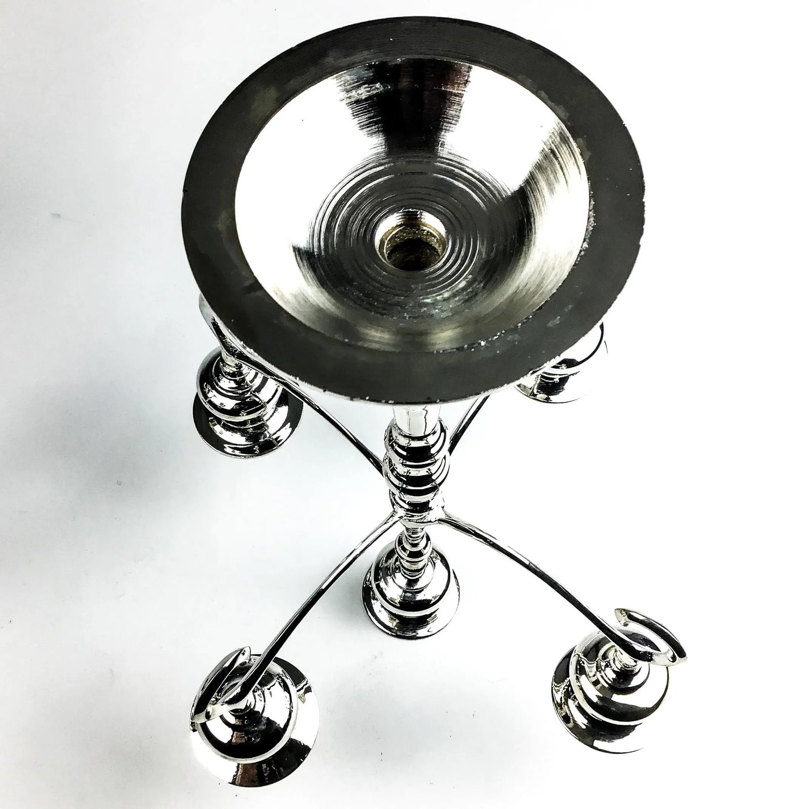 Vintage Silver Plate Candle Holders - 12