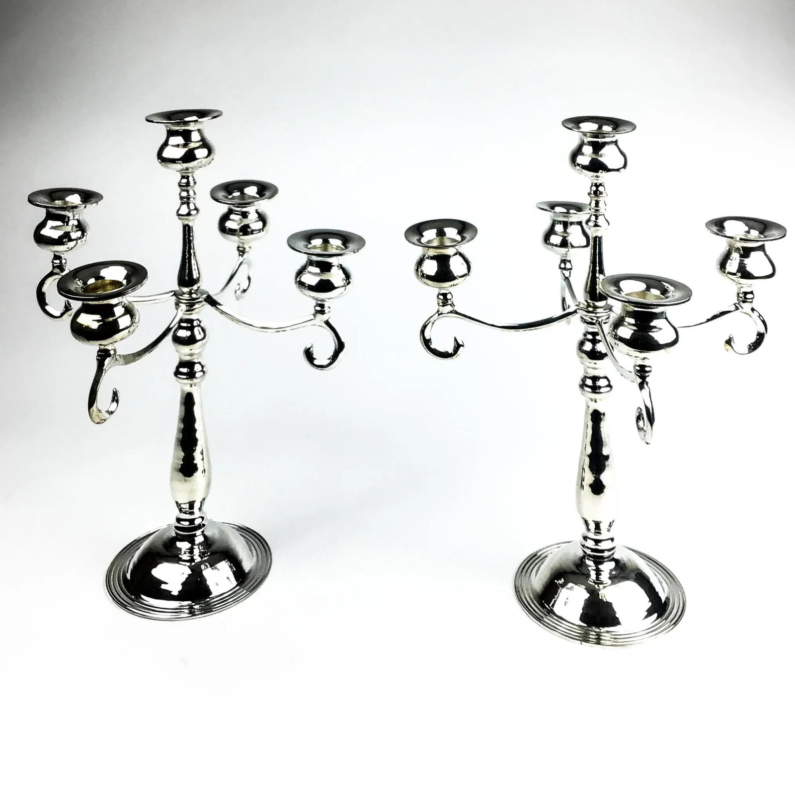 Vintage Silver Plate Candle Holders - 13