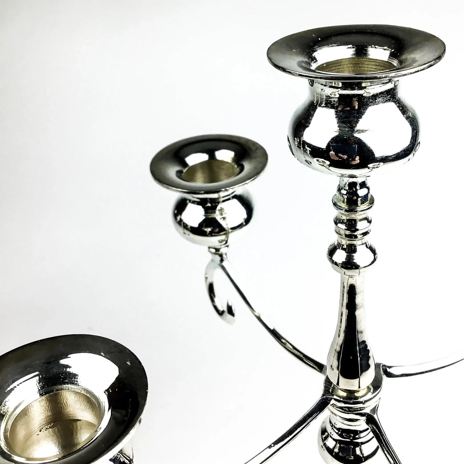 Vintage Silver Plate Candle Holders - 6