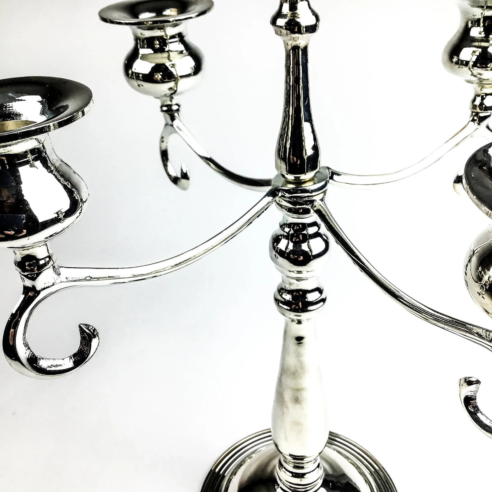 Vintage Silver Plate Candle Holders - 7