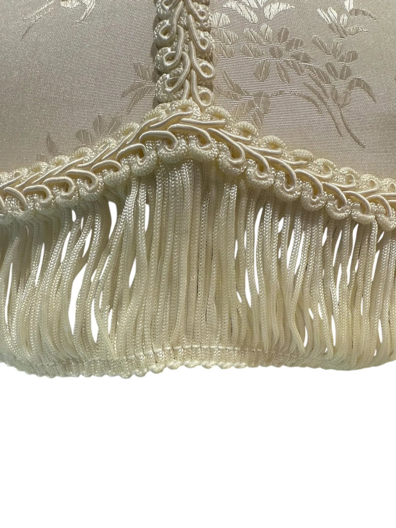 Vintage Victorian Fringe Bell-Style Lampshade - 3