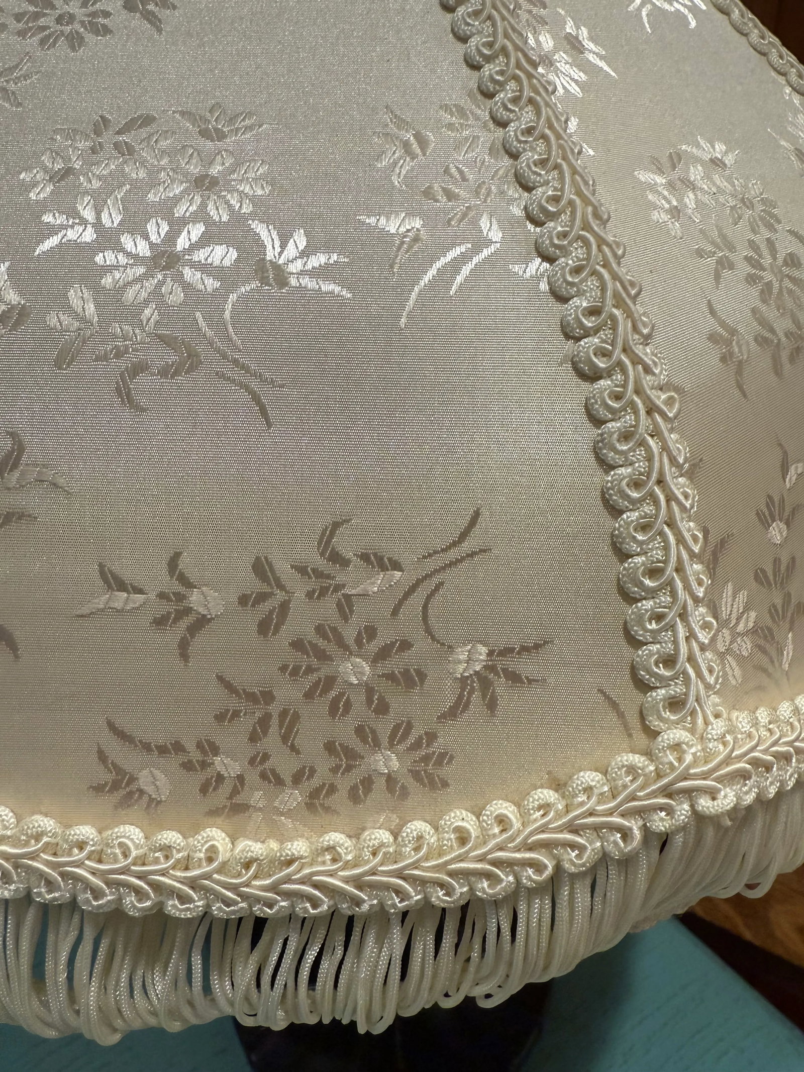 Vintage Victorian Fringe Bell-Style Lampshade - 5
