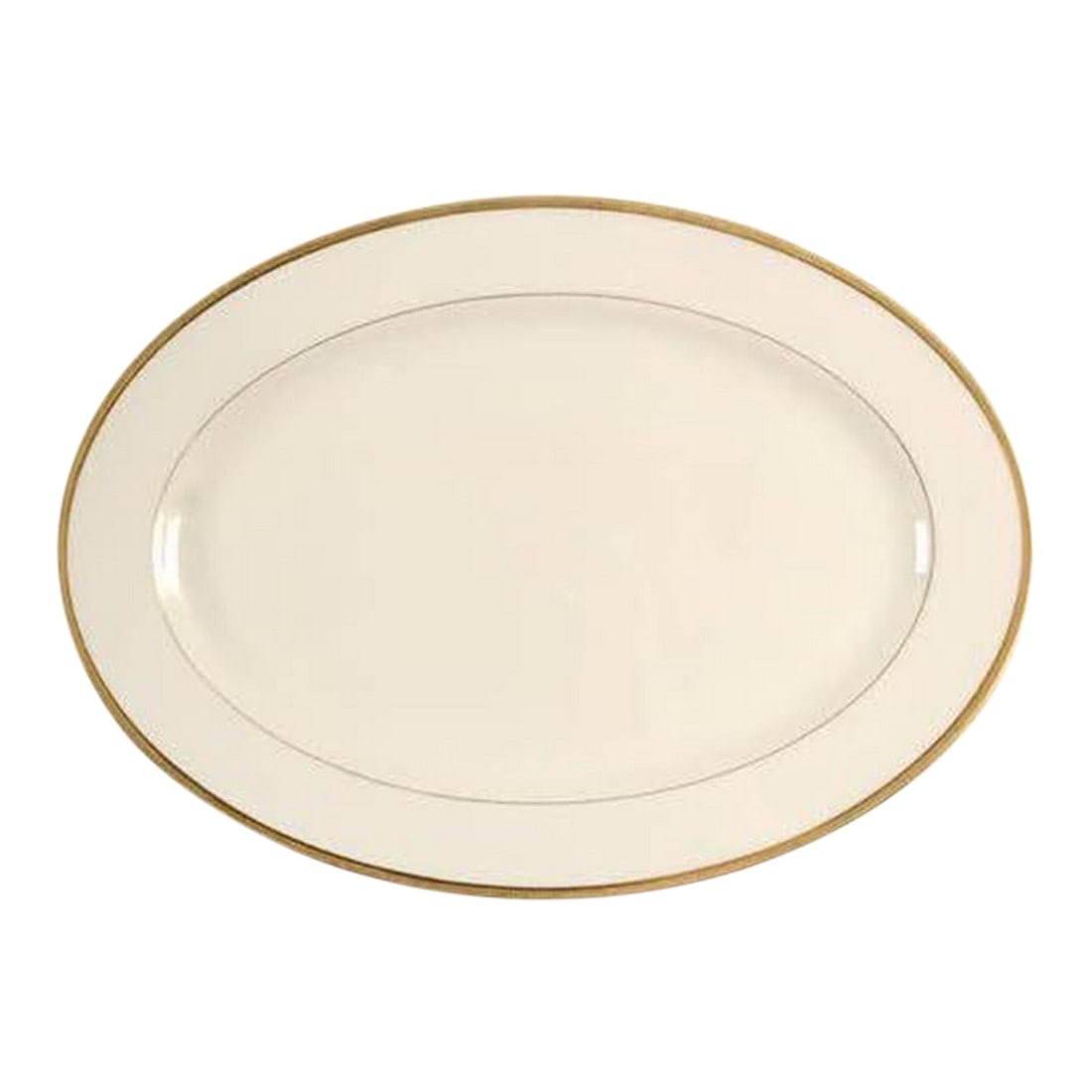 Lenox Tuxedo Platter Gold Mark & Band - Medium 16" (1 of 3)