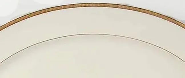 Lenox Tuxedo Platter Gold Mark & Band - Medium 16" - 3