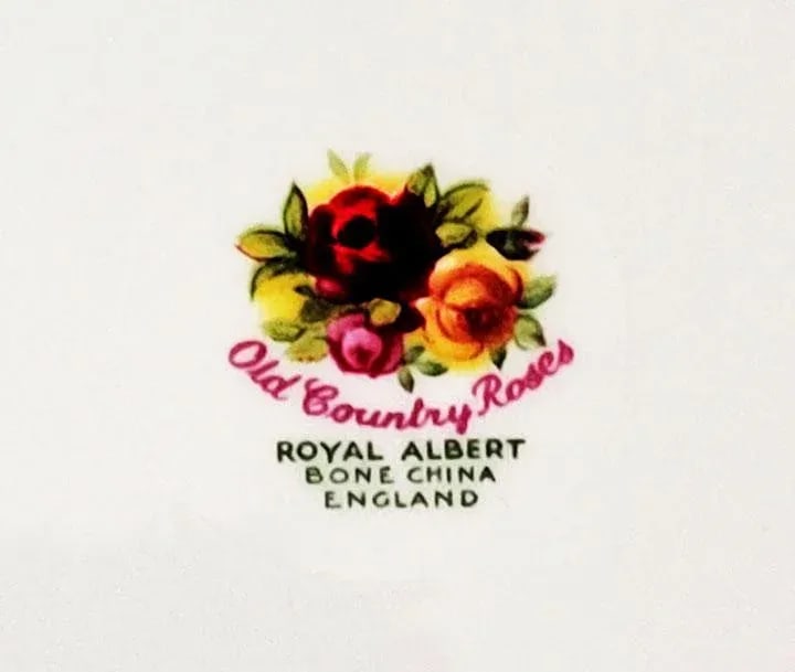 Royal Albert Old Country Roses Cake Plate - Fluted Handled - Made in England - 3