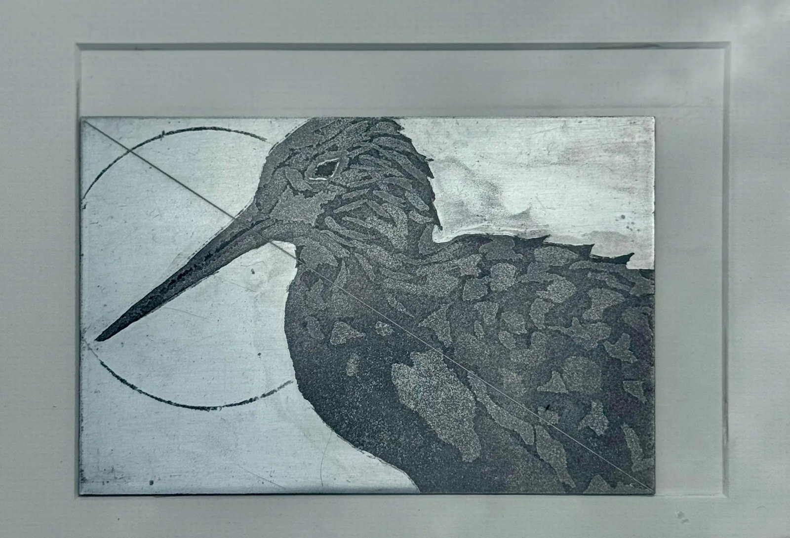 Margaret Albritton "Willet" Limited Edition Etching With Plate – Signed, Numbered, Gold Leaf - 2