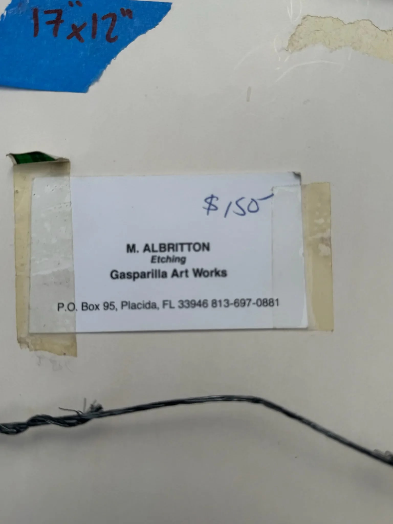 Margaret Albritton "Willet" Limited Edition Etching With Plate – Signed, Numbered, Gold Leaf - 8