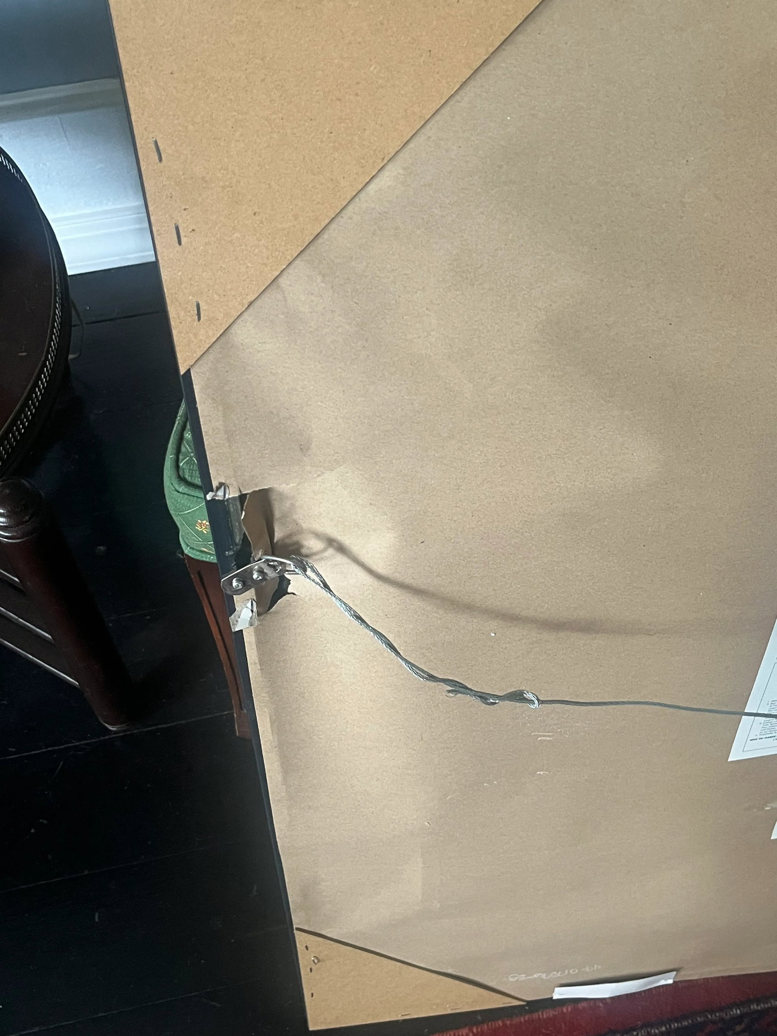 1970s Black Lacquer Beveled Wall Mirror "” Mid-Century Modern - 7