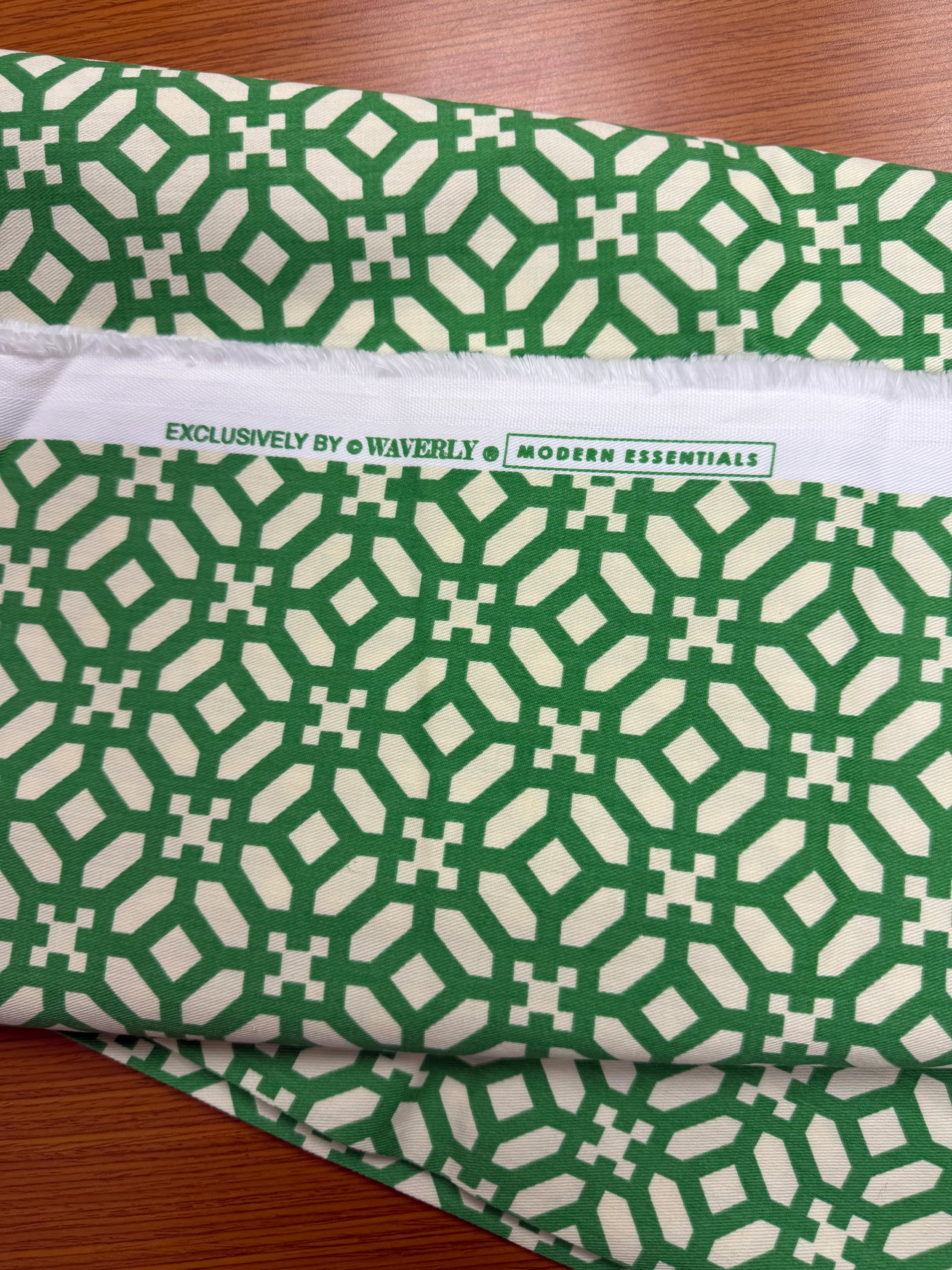 Waverly Modern Essentials Trellis Fabric Textile Yards Remnant - 5