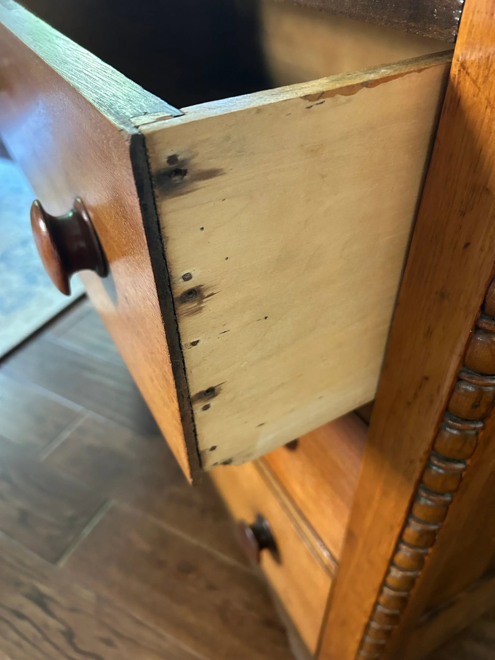 Antique 19th Century Pine Chest of Drawers - 11