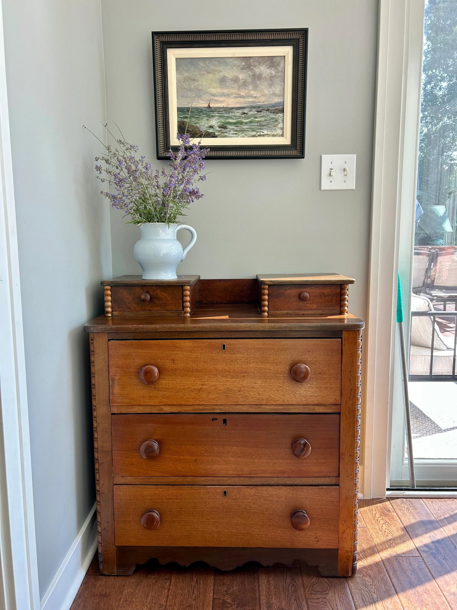 Antique 19th Century Pine Chest of Drawers - 14